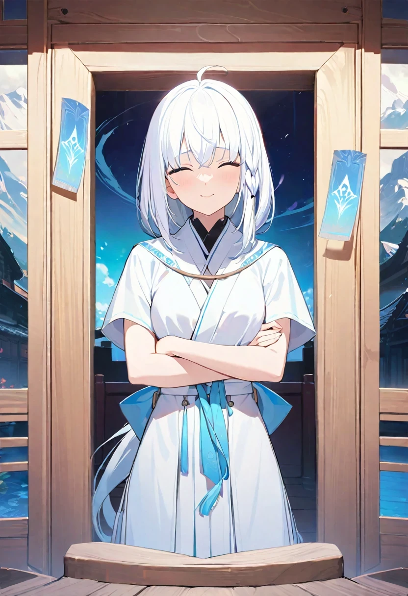 Shirakami Fubuki/(Holographic live broadcast/),(1 girl:1.3),alone,__body parts__,
official art, unified 8k wallpaper, Super detailed, beautiful and aesthetic, beautiful, masterpiece, best quality,dreamy atmosphere, calm palette, peaceful mood, soft shadow,
Witch Priestess, charm spell, amulet familiar, The duties of a witch,