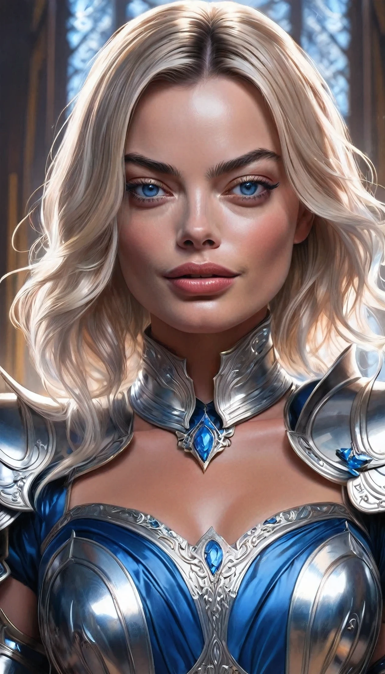 Hyper-realistic close up portrait of a mesmerizing (Lux, the Lady of Luminosity, from League of Legends) woman, (radiant golden) hair, detailed (bright, cheerful blue) eyes, with a detailed gorgeous face, (illuminated by her inner light), revealing intricate skin texture, a warm smile, and a noble expression, (a sunlit, magical battleground in the background), realistic, hyper realistic, highly detailed, depth of field, Detailed and Intricate, Photo, HD, Cinematic, Dynamic Lighting, (bokeh), ((beautiful)), lens flare, (god rays:1.1), (cinema effect), (hard nipples visible through clothing:1.5), (((tight clothing)))

, ((detailed face and eyes)),  <lora:epiNoiseoffset_v2:0.66>