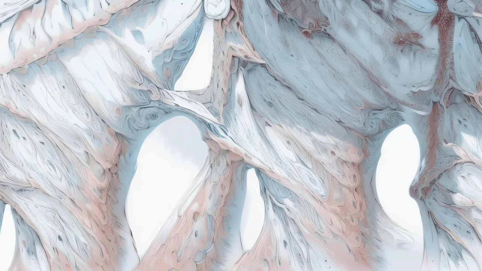 ((Masterpiece)), (Realistic:1.3), ((best quality)), ((Beautiful Rain)), (abstract art:1.5), (High Definition), (pale color), wide shot, (fractal structure:1.5), (simple white background:1.6), (fancy atmosphere),