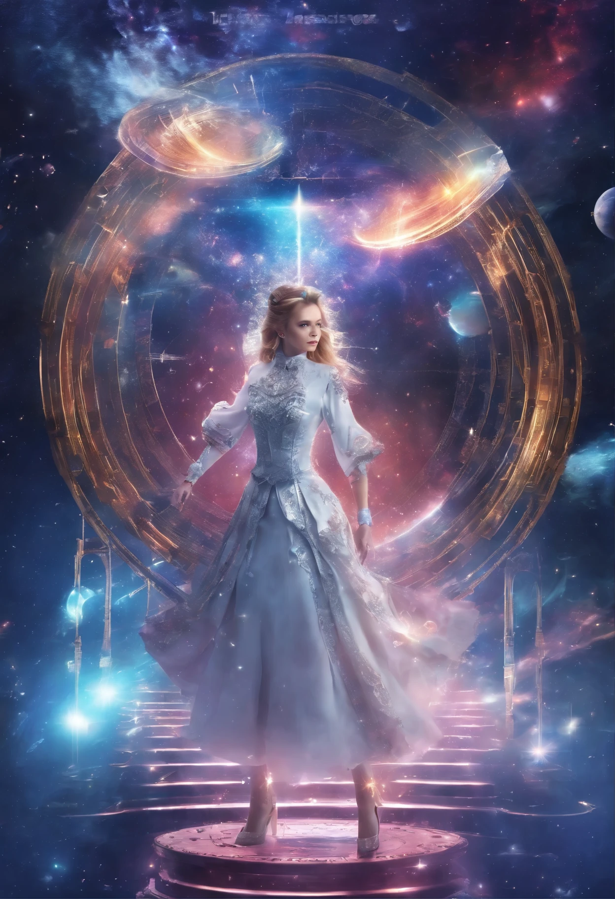 (best quality,4k,8k,highres,masterpiece:1.2),ultra-detailed,(realistic,photorealistic,photo-realistic:1.37),time travel device-equipped,time-leaping,beautiful girl,stunning portrayal of time and space,retro-futuristic outfit,mysterious atmosphere,glowing device,ethereal background,subtle glow,enigmatic beauty,sparkling eyes,breathtaking moments,graceful movements,mesmerizing gaze,blurred surroundings,time bending,shimmering colors,vibrant hues,epic adventure,unforgettable journey,endless possibilities,technological marvel,unseen dimensions,unraveling secrets,exhilarating leap,frozen moments,unfathomable future,dynamic composition,untold stories,unveiling mysteries,time capsules,unlocking the past,transcending boundaries,boundless imagination,revelation of truth,unleashing power,unpredictable twists,time continuum.