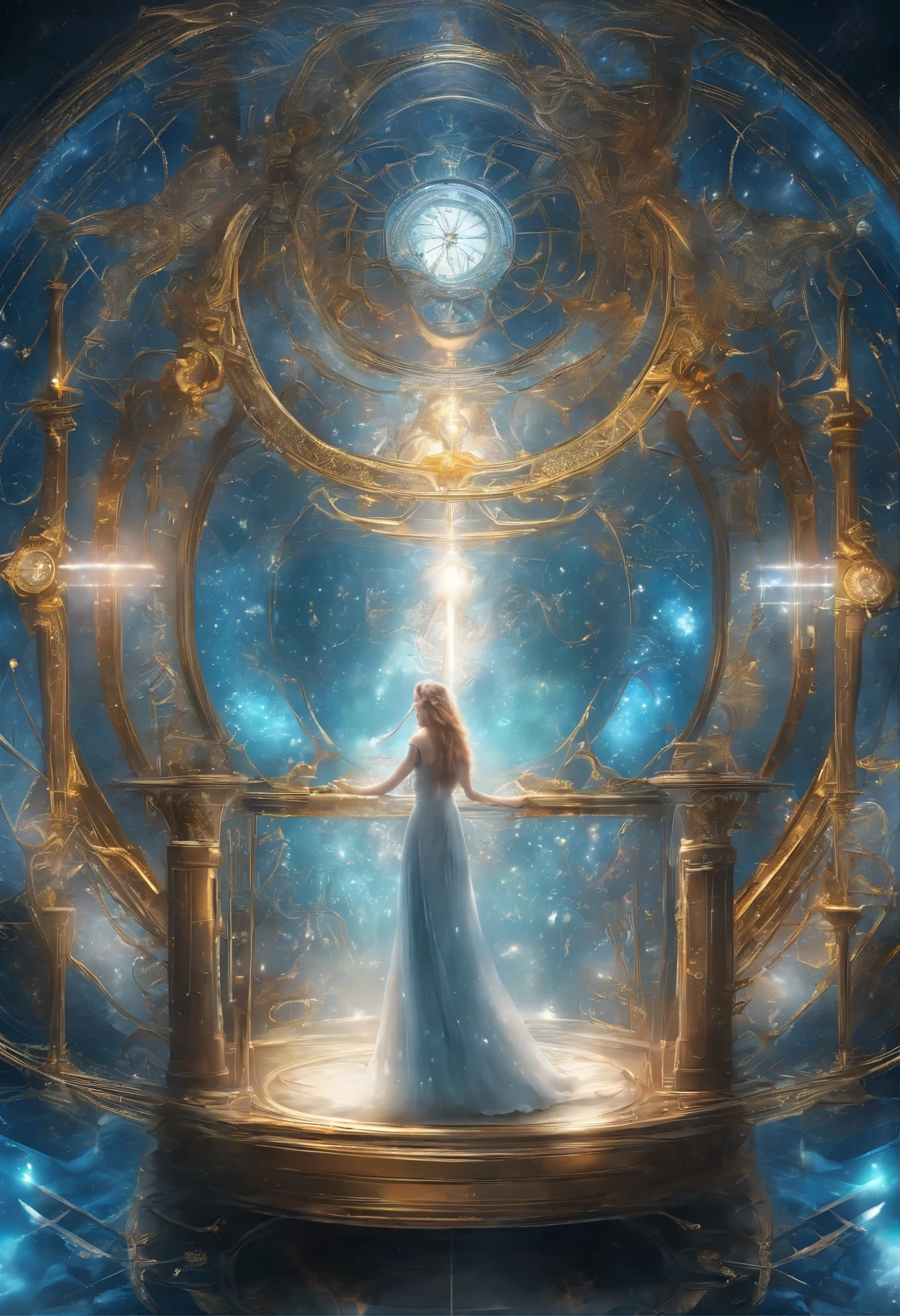 (best quality,4k,8k,highres,masterpiece:1.2),ultra-detailed,(realistic,photorealistic,photo-realistic:1.37),time travel device-equipped,time-leaping,beautiful girl,stunning portrayal of time and space,retro-futuristic outfit,mysterious atmosphere,glowing device,ethereal background,subtle glow,enigmatic beauty,sparkling eyes,breathtaking moments,graceful movements,mesmerizing gaze,blurred surroundings,time bending,shimmering colors,vibrant hues,epic adventure,unforgettable journey,endless possibilities,technological marvel,unseen dimensions,unraveling secrets,exhilarating leap,frozen moments,unfathomable future,dynamic composition,untold stories,unveiling mysteries,time capsules,unlocking the past,transcending boundaries,boundless imagination,revelation of truth,unleashing power,unpredictable twists,time continuum.