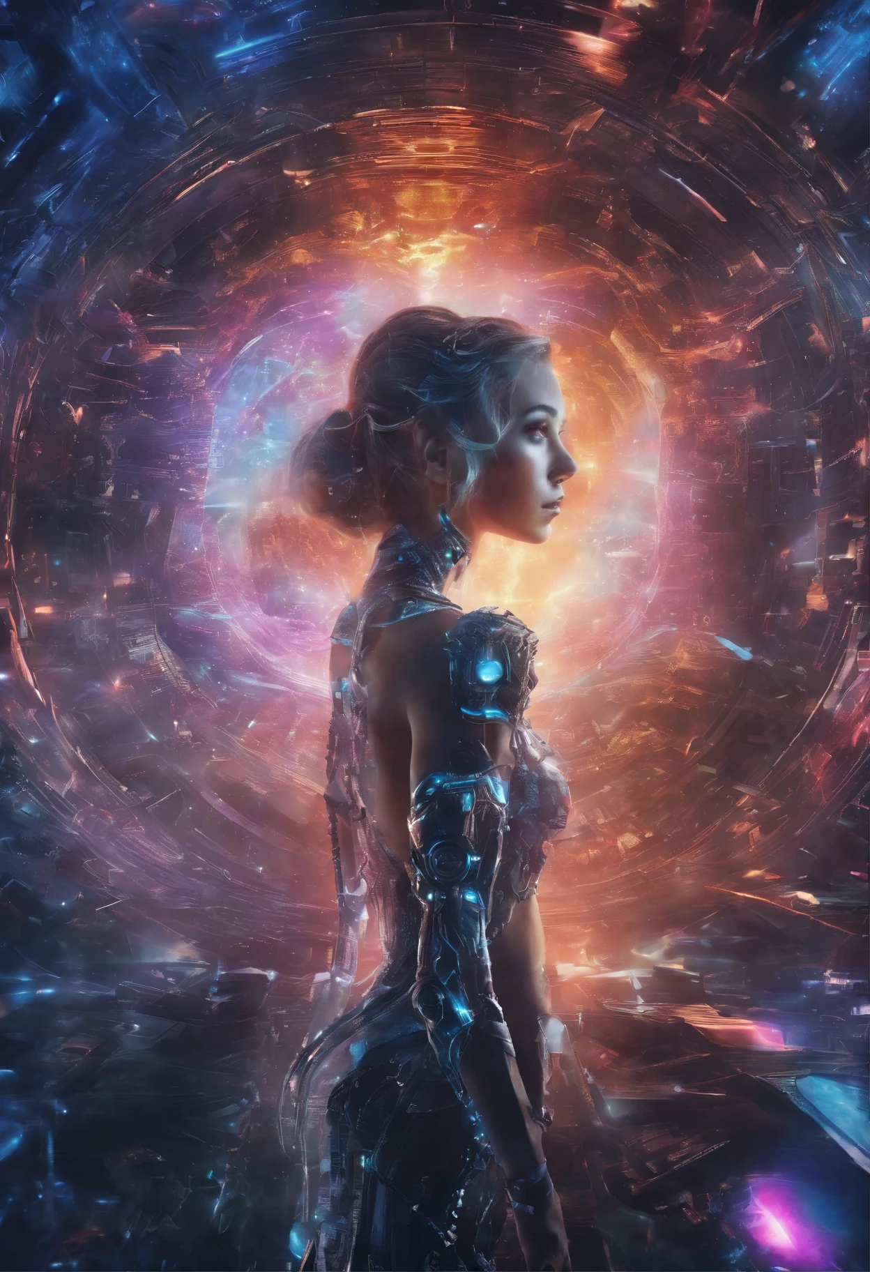 (best quality,4k,8k,highres,masterpiece:1.2),ultra-detailed,(realistic,photorealistic,photo-realistic:1.37),time travel device-equipped,time-leaping,beautiful girl,stunning portrayal of time and space,retro-futuristic outfit,mysterious atmosphere,glowing device,ethereal background,subtle glow,enigmatic beauty,sparkling eyes,breathtaking moments,graceful movements,mesmerizing gaze,blurred surroundings,time bending,shimmering colors,vibrant hues,epic adventure,unforgettable journey,endless possibilities,technological marvel,unseen dimensions,unraveling secrets,exhilarating leap,frozen moments,unfathomable future,dynamic composition,untold stories,unveiling mysteries,time capsules,unlocking the past,transcending boundaries,boundless imagination,revelation of truth,unleashing power,unpredictable twists,time continuum.