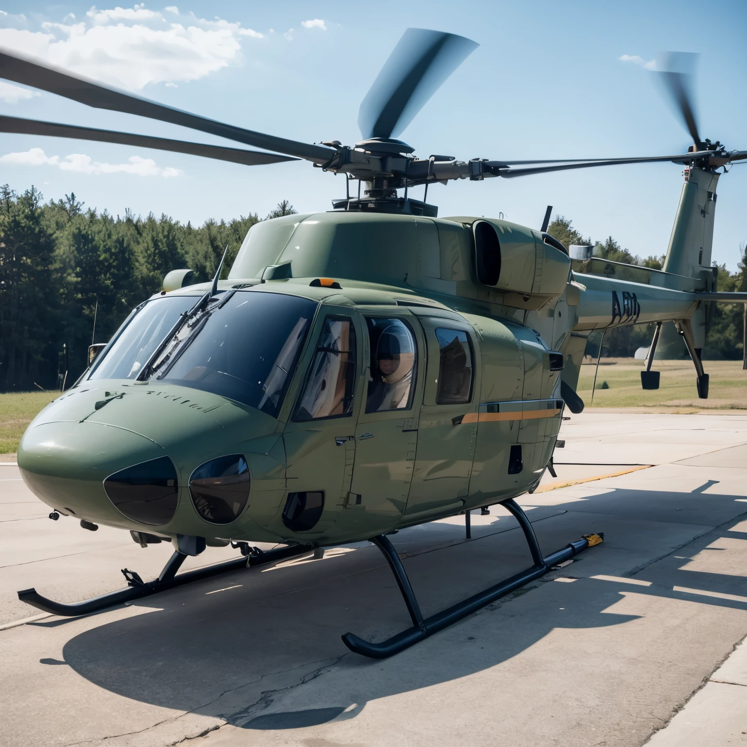 Draw a military helicopter