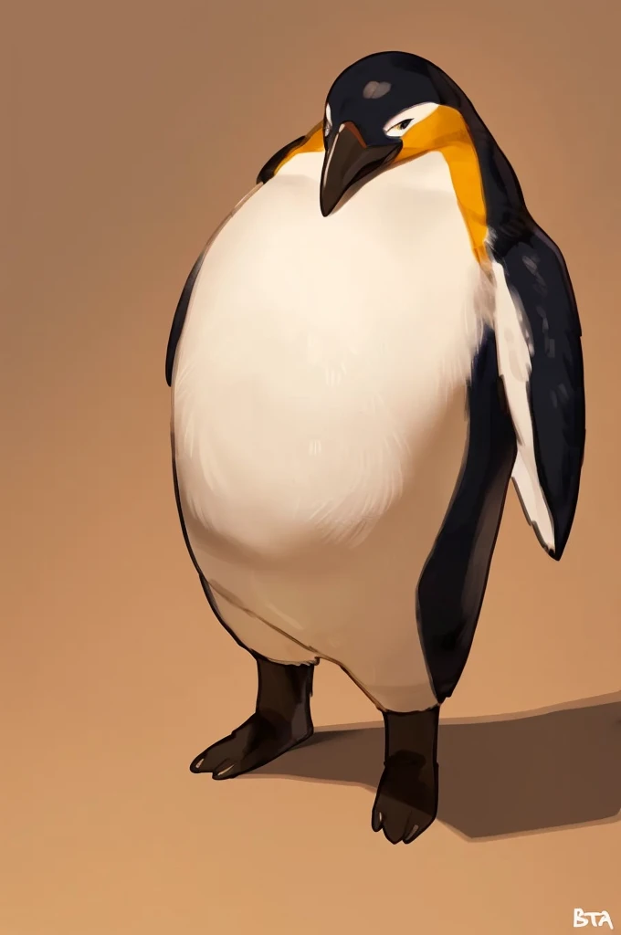 furry,anthro,female,e621, Penguin,small curves,front view,small ass,hands behind back,small breasts,simple image background,by bebebebebe,by buta99,by inu-sama(best quality,4k,8k,highres,masterpiece:1.2),ultra-detailed,(realistic,photorealistic,photo-realistic:1.37),vivid colors,portraits,soft and warm colors,warm lighting
