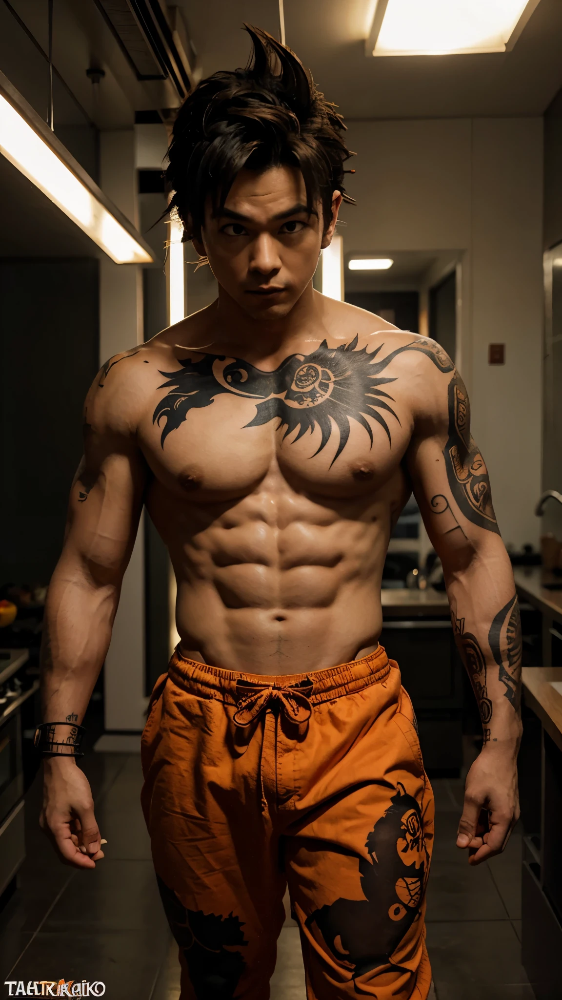 Goku tatuado 