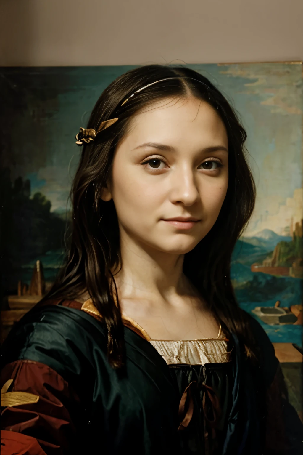 monalisa selfie divertida