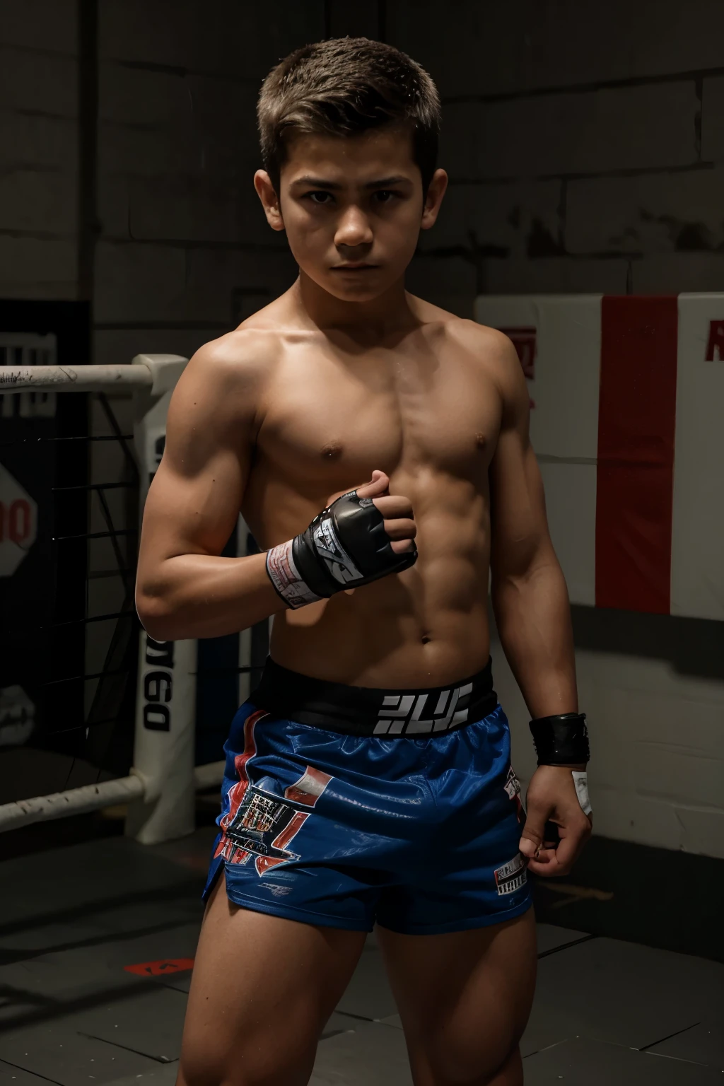 adolescent, , 13 s, muscle, mma inspired by baysangur chamsoudinov