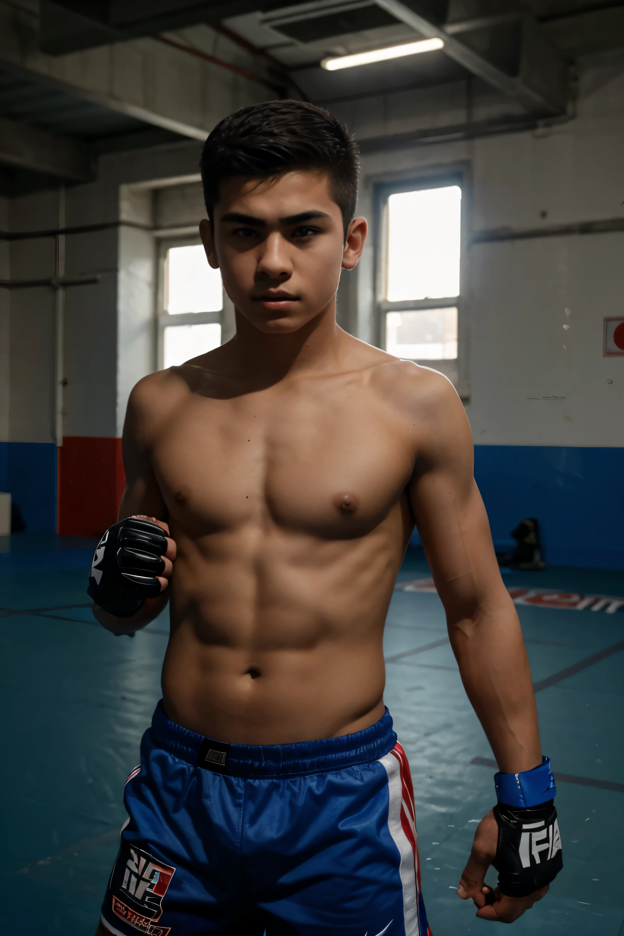 adolescent, Boy, , athletic, mma inspired by baysangur chamsoudinov