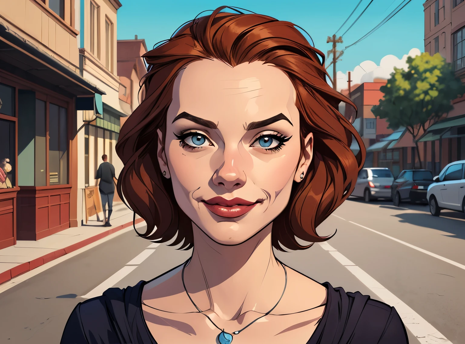 (estilo de desenho animado:1.2), Imagem de desenho animado de uma mulher com cabelo grande, glass of wine, garota joker super vingativa, cartoon style illustration, Estilo de arte de desenho animado, Estilo de arte de desenho animado, digital illustration style, design de personagens altamente detalhado, arte digital detalhada fofa, City fan art, Design de personagens de retrato, beautiful digital illustration, retrato de alta qualidade, arte em quadrinhos, Retrato de design de personagens, fundo floral
