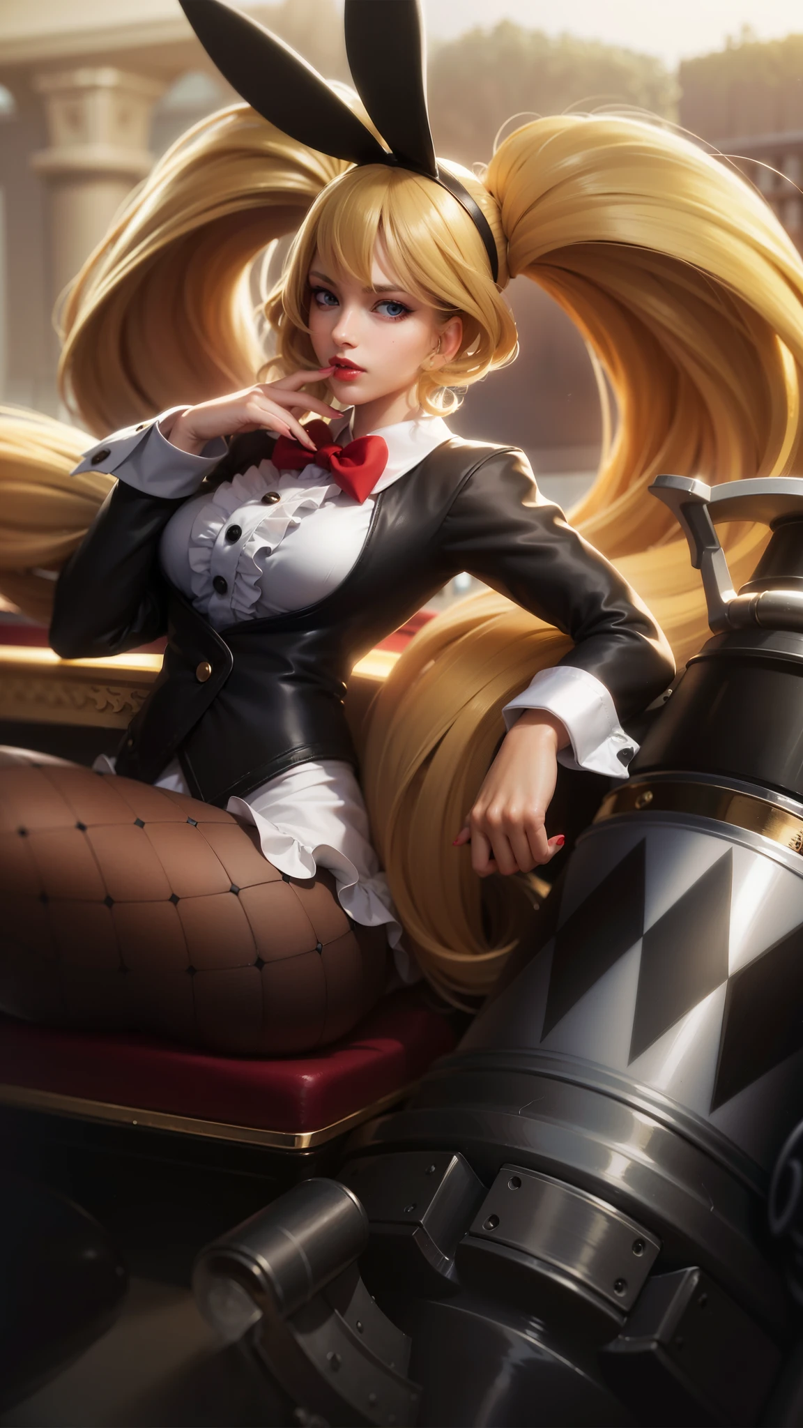 8k, ultra hd, ultra detailed texture, hyper realistic, masterpiece, detailed texture, detailed face, detailed skin, detailed lighting, (photorealistic:1.5), best quality, beautiful lighting, cinematic lighting, professional lighting, ultra highres, realistic, detailed hair, real hair, high quality, (realskin:1.5), extremely detailed, finely detail, ultra-detailed, 1girl, smile, cute face, blonde hair, red lips glossy, blue eyes.