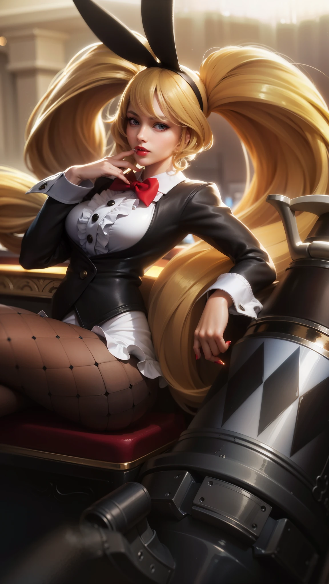8k, ultra hd, ultra detailed texture, hyper realistic, masterpiece, detailed texture, detailed face, detailed skin, detailed lighting, (photorealistic:1.5), best quality, beautiful lighting, cinematic lighting, professional lighting, ultra highres, realistic, detailed hair, real hair, high quality, (realskin:1.5), extremely detailed, finely detail, ultra-detailed, 1girl, smile, cute face, blonde hair, red lips glossy, blue eyes.