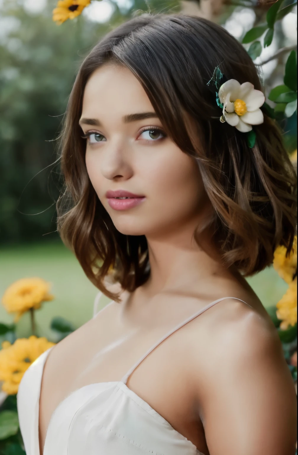 Miranda kerr, sunkissed, close-up ethereal girl with soft porcelain, big blue eyes, Orange Summer Dress, cotton candy, model fashion, thighs, the ocean in the background, art by wlop, artstation, trending, ultra HD, 4k, detailed anatomy, (shiny skin), ((oiled skin)), dramatic lighting, high contrast, skin indentation, delicate, high-quality unreal engine 5, ultra-realistic style, detailed face, flower accessory, soft pastel background color, colofUnreal Engine 5, Cinematic, Color Grading, portrait Photography, Ultra-Wide Angle, Depth of Field, hyper-detailed, beautifully color-coded, insane details, intricate details, beautifully color graded, Unreal Engine, Cinematic, Color Grading, Editorial Photography, Photography, Photoshoot, Shot on 70mm lens, Depth of Field, DOF, Tilt Blur, Shutter Speed 1/1000, F/2