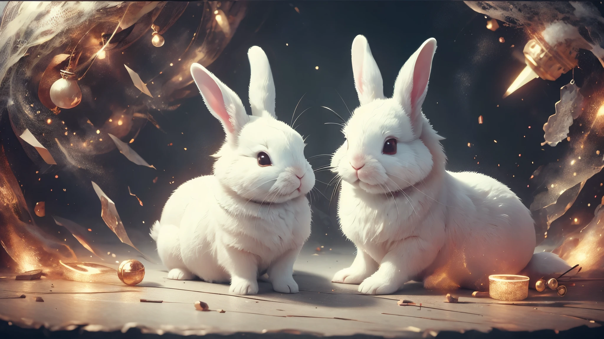 (master piece), 8k, best quality, cute rabbits