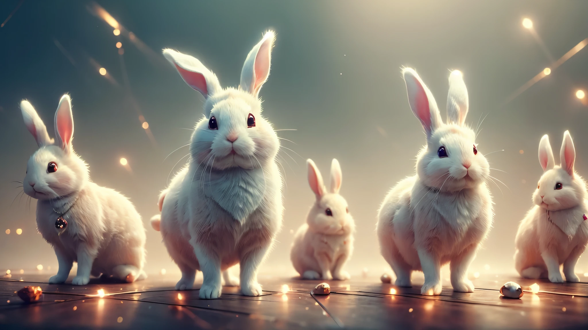 (master piece), 8k, best quality, cute rabbits