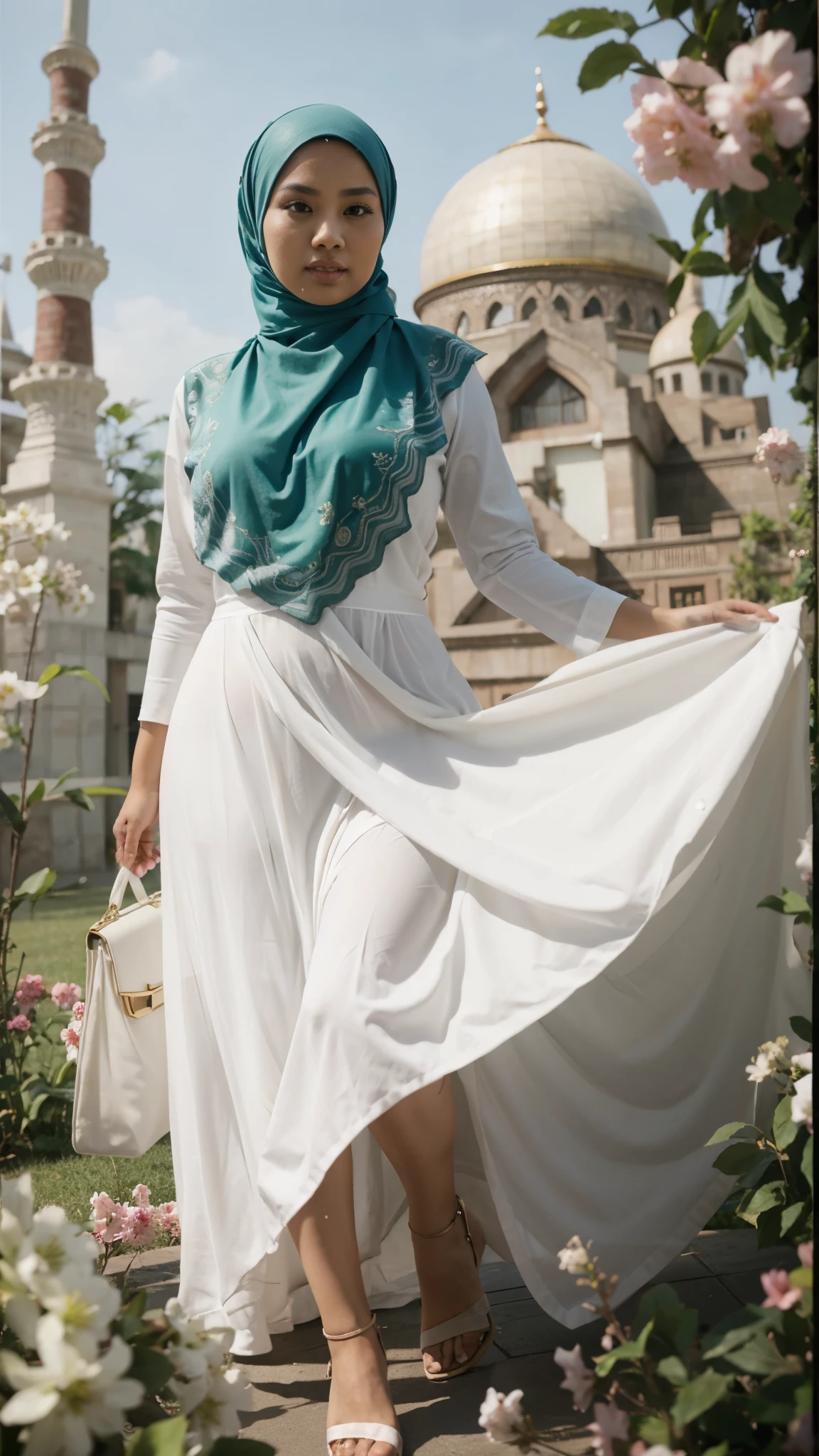 Big breast hijab