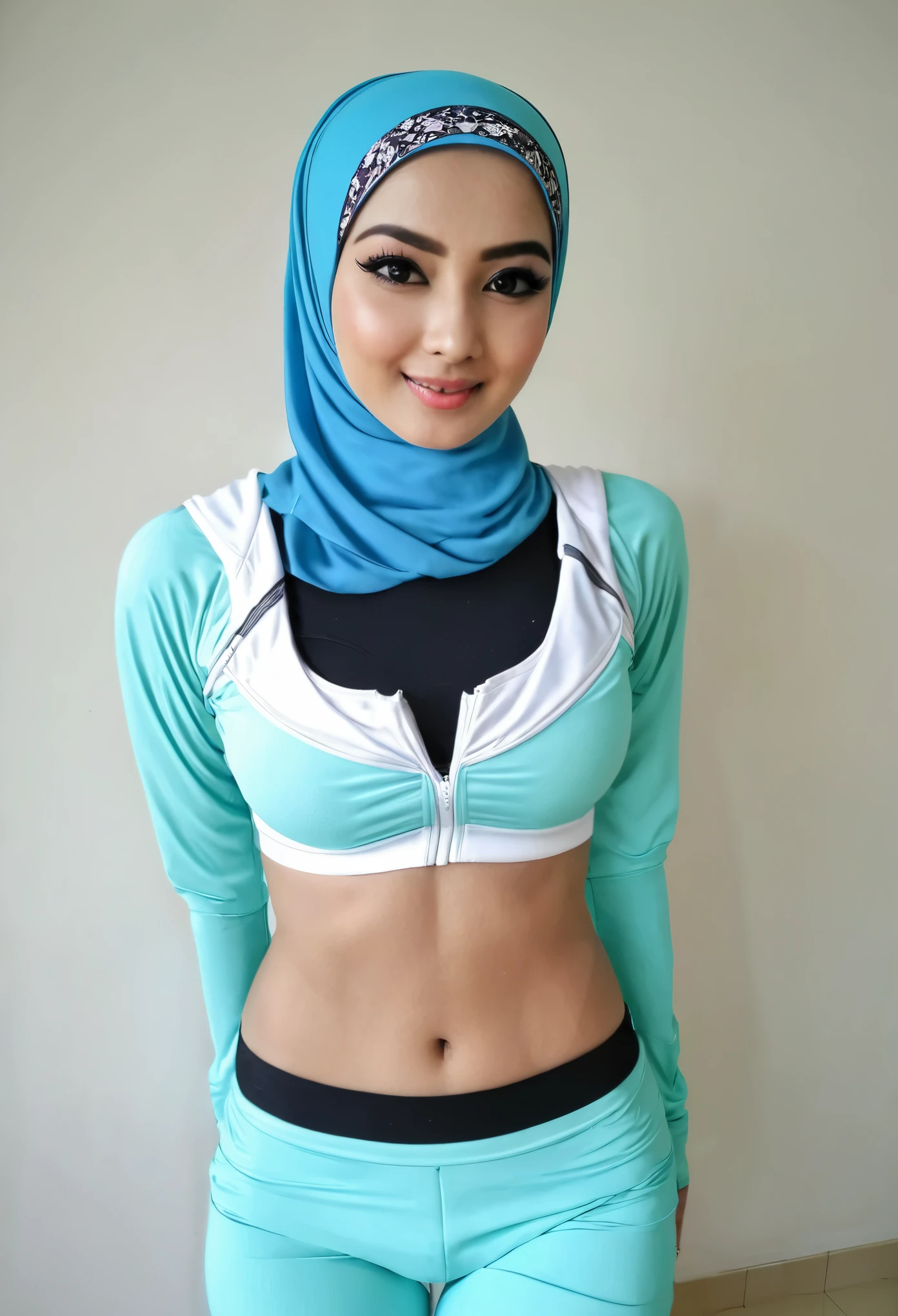 Sexy jilbab and sport bra
