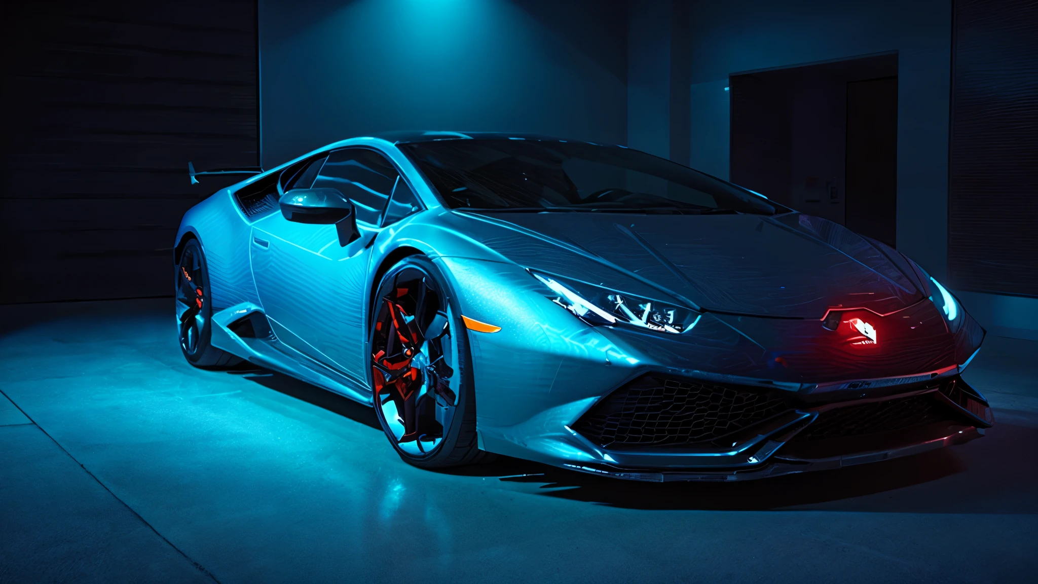 lamborghini huracan precision and high quality　Realistic three-dimensional feel　beautiful background　Parked on the street in front of the marble entrance of a luxury condominium.　beautiful lighting　beautiful street　stylish apartment　(shot from the side:1.3) beautiful night lights　city of temptation