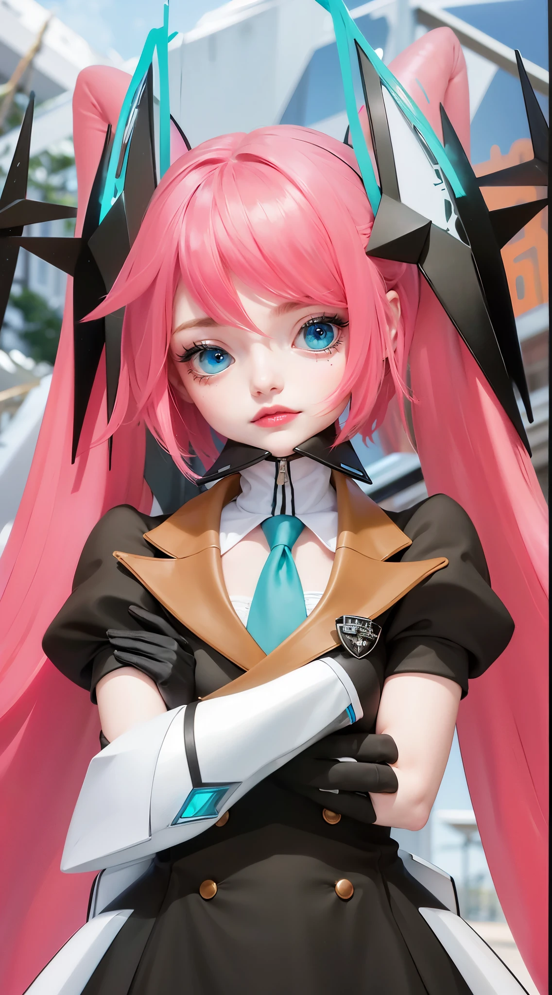 8k, ultra hd, ultra detailed texture, hyper realistic, masterpiece, detailed texture, detailed face, detailed skin, detailed lighting, (photorealistic:1.5), best quality, beautiful lighting, cinematic lighting, professional lighting, ultra highres, realistic, detailed hair, real hair, high quality, (realskin:1.5), extremely detailed, finely detail, ultra-detailed, 1girl, cute face, pink hair, red lips glossy, blue eyes,