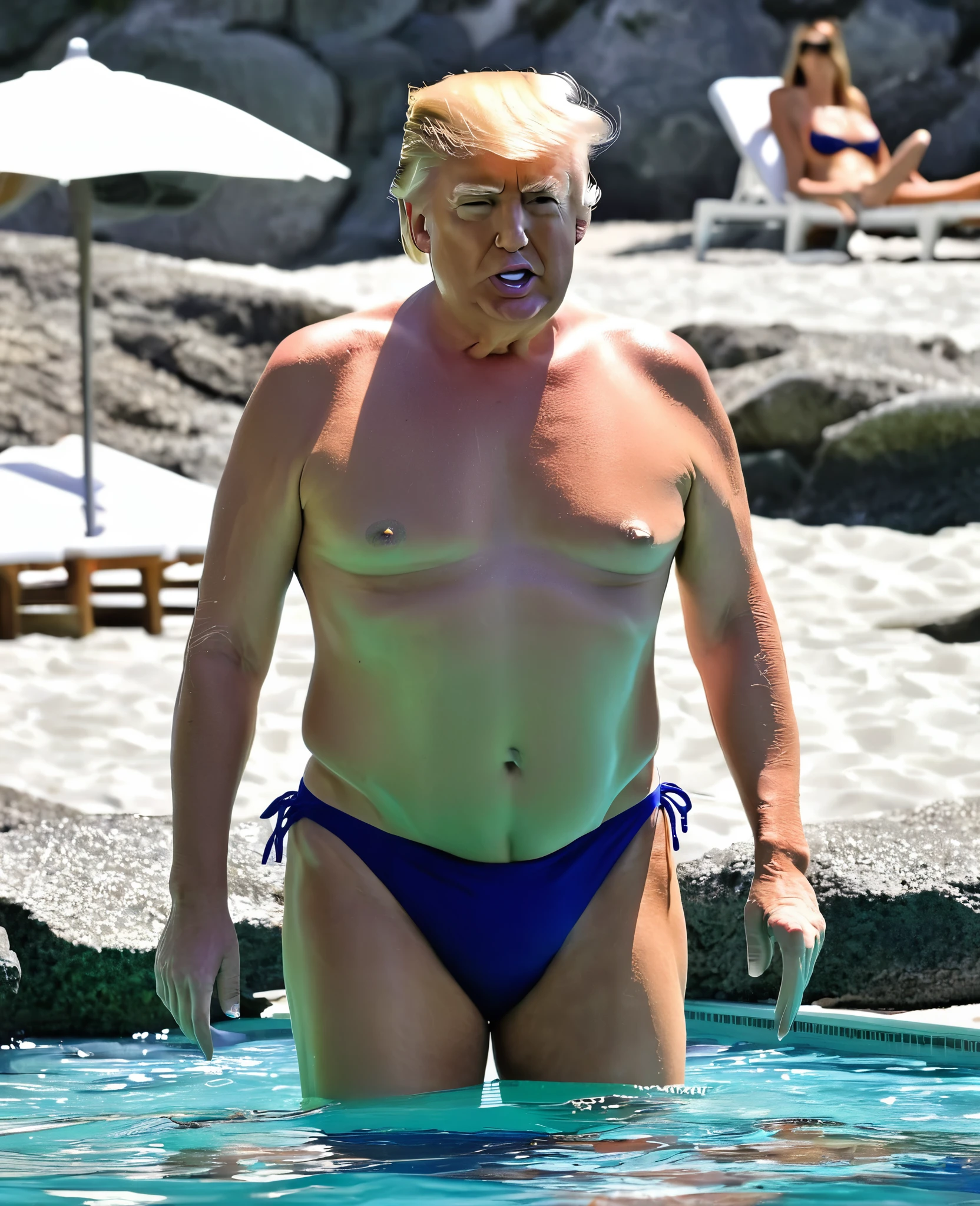Donald Trump in bikini
