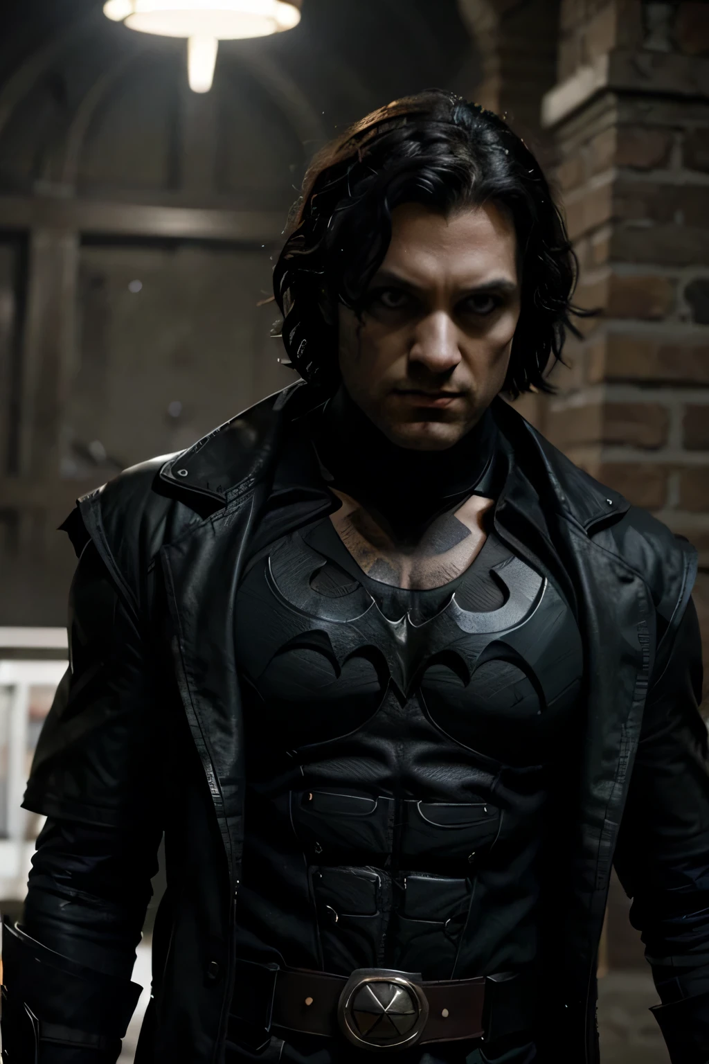 crea un super heroe basandote en el personaje de eric draven del cuervo, y Batman y Wolverine