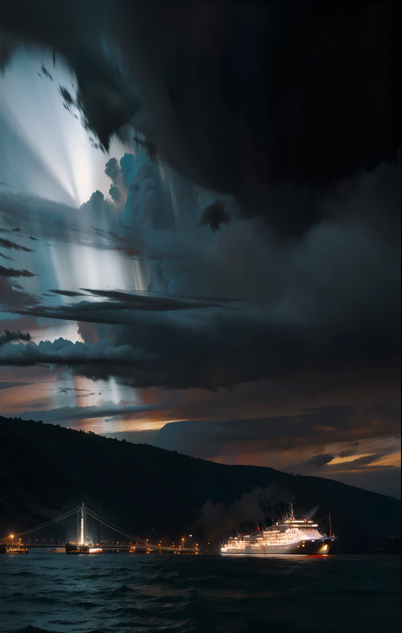 shinkai makoto,kimi no na wa.,Obra maestra, Mejor calidad, ultra detallado, illustration, , (fondo de botella:0.9), ,de pie,(Fondo blanco:1.1), Obra maestra, Mejor calidad,1 chica,
Portadores de linternas
Varado, ballenas secas
Viene la niebla, Llega la lluvia
Capas de olas se elevan, and the sea demon wails
Judges in Iberia
Once again on a decaying passenger ship,
A thick fog filled the air,
Escondido en la noche, prophecy
keep secret
the rain comes down in a deluge,
Mezclado con humedad,