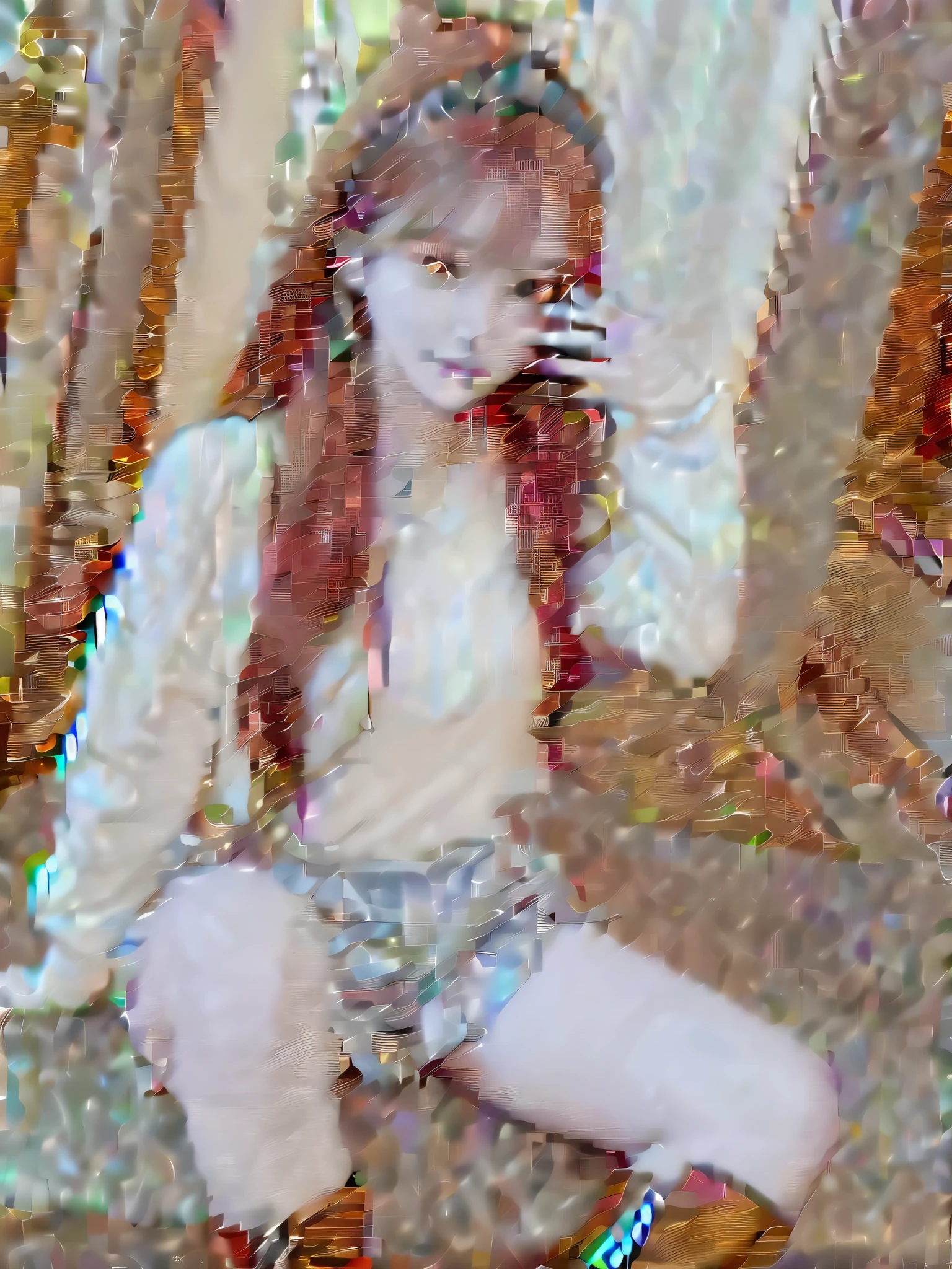 Shiny metallic tight golden sailor uniform、Taking a picture of yourself in the mirror with your smartphone、She's flipping up her shiny short golden pleated skirt.、Her very short skirt flipped up revealing a lot of pubic hair.、light brown hair、Smile、doing a sexy pose、wears a small gold tiara on her head、smile、looking here、Wearing shiny golden knee-high boots、wearing gold accessories、spread legs、sitting with one leg up、spread legs、outdoors、highest quality、masterpiece