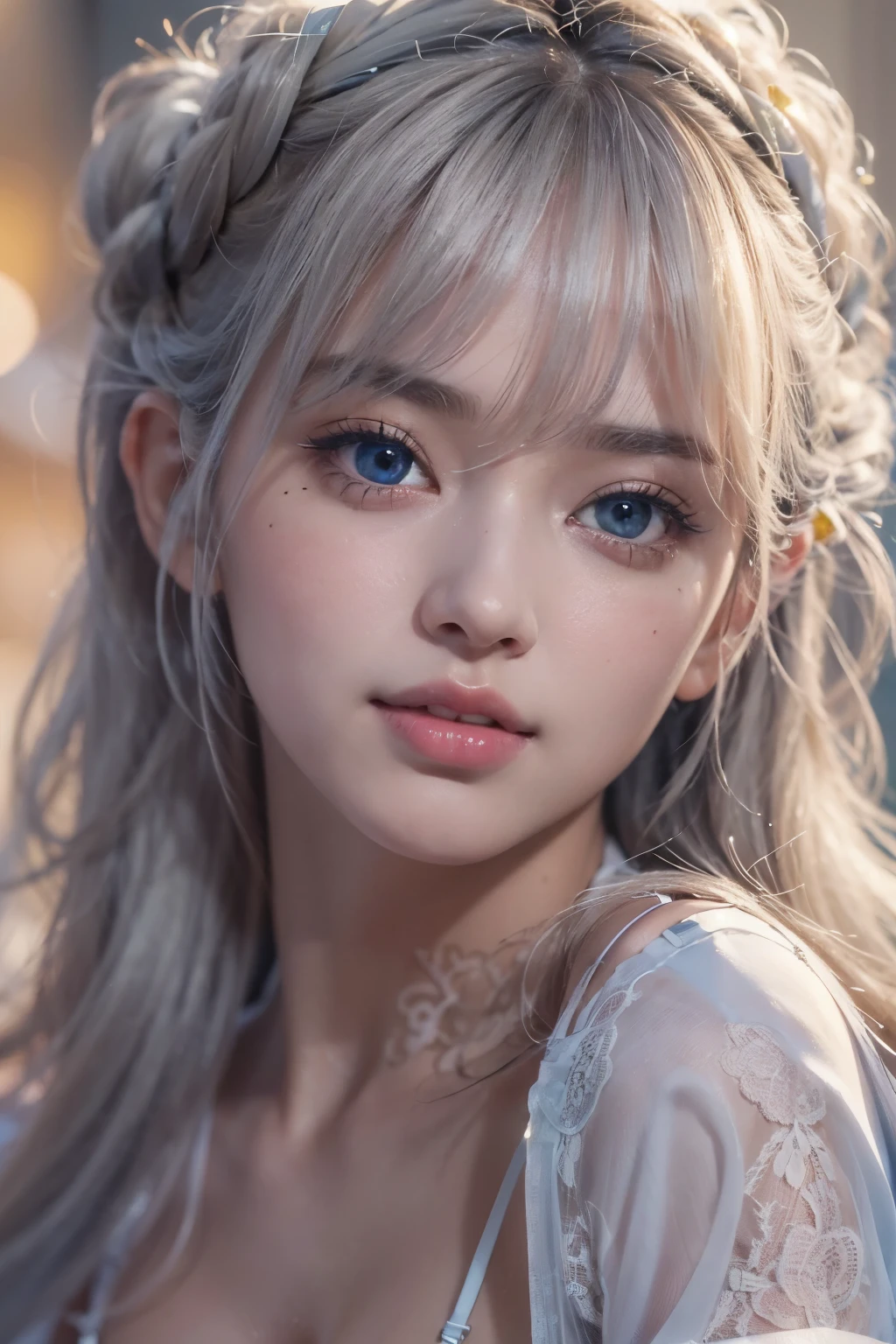 1woman, (Ultra realistic, high res), (highly detailed eyes, highly detailed hair, highly detailed face, highly detailed plump lips), (off shoulder with open breasts), breasts, upper body, caute smile, (best quality:1.4), Raw photo, (realistic, photo-realistic:1.37), professional photography, cinematic light, (fine face: 1.2),fashion model 20 years old, cute, [[[[pure eyes]]]], [[[[closeup]]]], [[[[chest]]]], [[[[neck]]]], [[[[shoulders]]]], perfect eyes, perfect iris, perfect lips, perfect teeth, perfect skin, soft front light, glow, HDR, (muted colors:1.2), Retrato da mulher、white skin、((cabelo Castanho ondas suaves)) Best Blanco Romantico、8k resolution、Frente Illuminada、アメリカの女の子のPortrait、solo、20-year-old、beautiful face、Upper body、medium side cut、Beautiful silver hair、beautiful little face woman, solo,　black theme,　look at the audience,one woman, It&#39;s real, Wolfzan-6500-V1.3, anime、animeスタイル、beautiful diamond eyes、20 year old american girl、braided hair、swimsuit、portrait beautiful detailed woman, very detailedな青い顔, Reality, beautiful narrow blue eyes, huge file size, Super detailed, High resolution, very detailed, highest quality, masterpiece, An illustration, very detailed, ticker, Unite, 8K painting wallpaper, fine, fine details, masterpiece, highest quality, Hvery detailed ticker uniform 8K wallpaper, face light movie lighting、cuteブラウス, dark background, oil, masterpiece, diffused soft film lighting, Portrait, highest quality (perfect face:1.4),stunning girl pictures,(8K and、photorealistic:1.25) 、(lip gloss、eyelashes、shiny face、shiny skin、highest quality、超High resolution、Depth of the bounds written、chromatic aberration、caustic road lighting、natural shading、sexy 1girl, Extremely cute, Amazing face and eyes, (Beautiful lovely smile), (extremely detailed beautiful face), bright and shiny lips, (cute bikini:1.3), (very elaborate lace bra:1.5), smooth skin, super beautiful, attractive, (Best Quality:1.4), (hyper quality), (Ultra-detailed), (hyper-realistic, Photorealsitic:1.37), Authentic skin texture, complex details, extremely detailed CG unified 8k wallpaper, RAW Photos, professional photograpy, Cinematic lighting, coast, sea, palm trees,masterpiece, best quality, high quality, High definition, High quality texture, High quality shadow, high detail, beautiful detailed, finely detailed, extremely detailed cg, detailed texture, a realistic representation of the face, realistic, colorful, delicate, Cinematic Light, sidelighting, Lens Flare, Ray tracing, sharp focus, (intrica