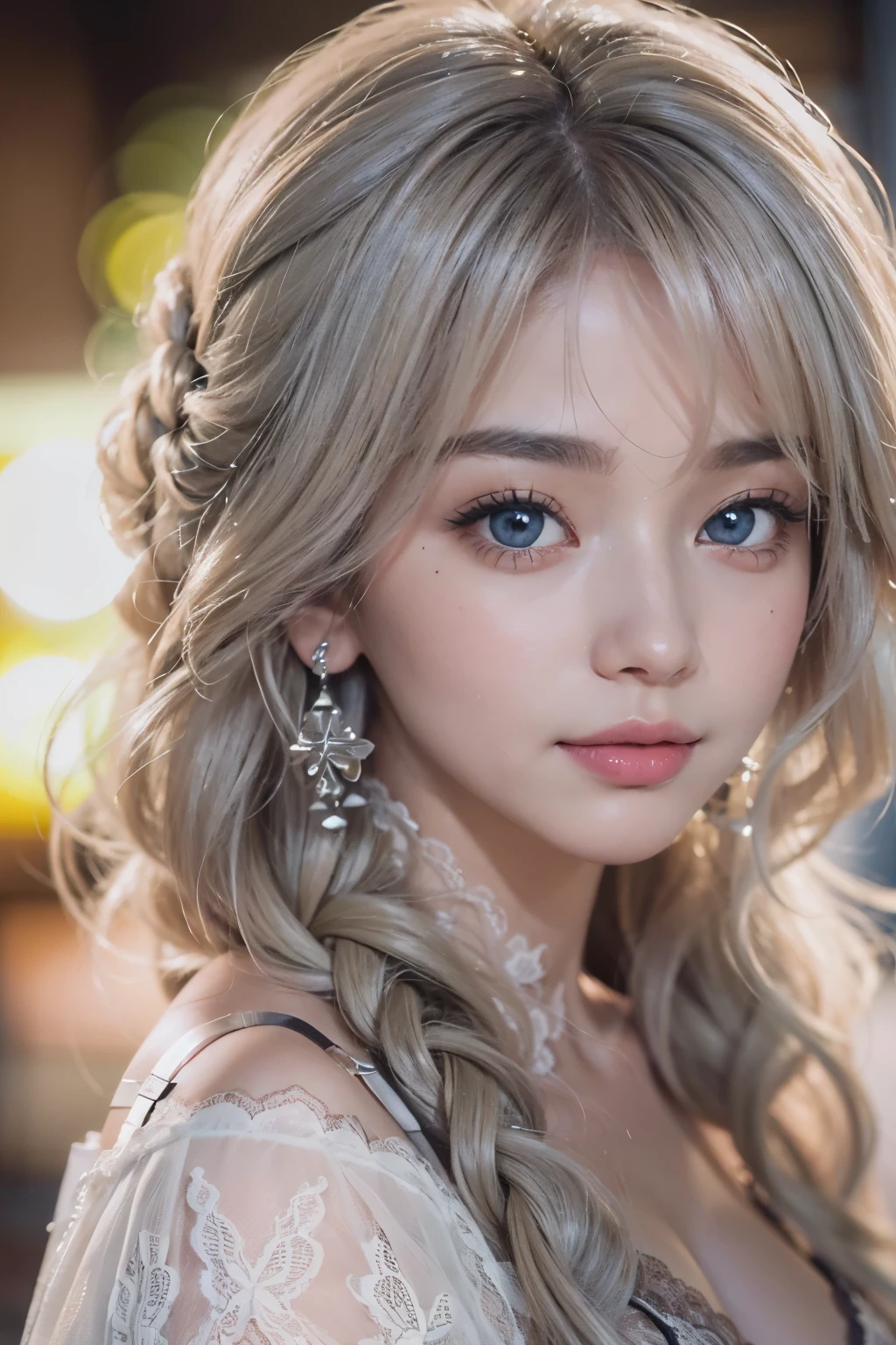 1woman, (Ultra realistic, high res), (highly detailed eyes, highly detailed hair, highly detailed face, highly detailed plump lips), (off shoulder with open breasts), breasts, upper body, caute smile, (best quality:1.4), Raw photo, (realistic, photo-realistic:1.37), professional photography, cinematic light, (fine face: 1.2),fashion model 20 years old, cute, [[[[pure eyes]]]], [[[[closeup]]]], [[[[chest]]]], [[[[neck]]]], [[[[shoulders]]]], perfect eyes, perfect iris, perfect lips, perfect teeth, perfect skin, soft front light, glow, HDR, (muted colors:1.2), Retrato da mulher、white skin、((cabelo Castanho ondas suaves)) Best Blanco Romantico、8k resolution、Frente Illuminada、アメリカの女の子のPortrait、solo、20-year-old、beautiful face、Upper body、medium side cut、Beautiful silver hair、beautiful little face woman, solo,　black theme,　look at the audience,one woman, It&#39;s real, Wolfzan-6500-V1.3, anime、animeスタイル、beautiful diamond eyes、20 year old american girl、braided hair、swimsuit、portrait beautiful detailed woman, very detailedな青い顔, Reality, beautiful narrow blue eyes, huge file size, Super detailed, High resolution, very detailed, highest quality, masterpiece, An illustration, very detailed, ticker, Unite, 8K painting wallpaper, fine, fine details, masterpiece, highest quality, Hvery detailed ticker uniform 8K wallpaper, face light movie lighting、cuteブラウス, dark background, oil, masterpiece, diffused soft film lighting, Portrait, highest quality (perfect face:1.4),stunning girl pictures,(8K and、photorealistic:1.25) 、(lip gloss、eyelashes、shiny face、shiny skin、highest quality、超High resolution、Depth of the bounds written、chromatic aberration、caustic road lighting、natural shading、sexy 1girl, Extremely cute, Amazing face and eyes, (Beautiful lovely smile), (extremely detailed beautiful face), bright and shiny lips, (cute bikini:1.3), (very elaborate lace bra:1.5), smooth skin, super beautiful, attractive, (Best Quality:1.4), (hyper quality), (Ultra-detailed), (hyper-realistic, Photorealsitic:1.37), Authentic skin texture, complex details, extremely detailed CG unified 8k wallpaper, RAW Photos, professional photograpy, Cinematic lighting, coast, sea, palm trees,masterpiece, best quality, high quality, High definition, High quality texture, High quality shadow, high detail, beautiful detailed, finely detailed, extremely detailed cg, detailed texture, a realistic representation of the face, realistic, colorful, delicate, Cinematic Light, sidelighting, Lens Flare, Ray tracing, sharp focus, (intrica