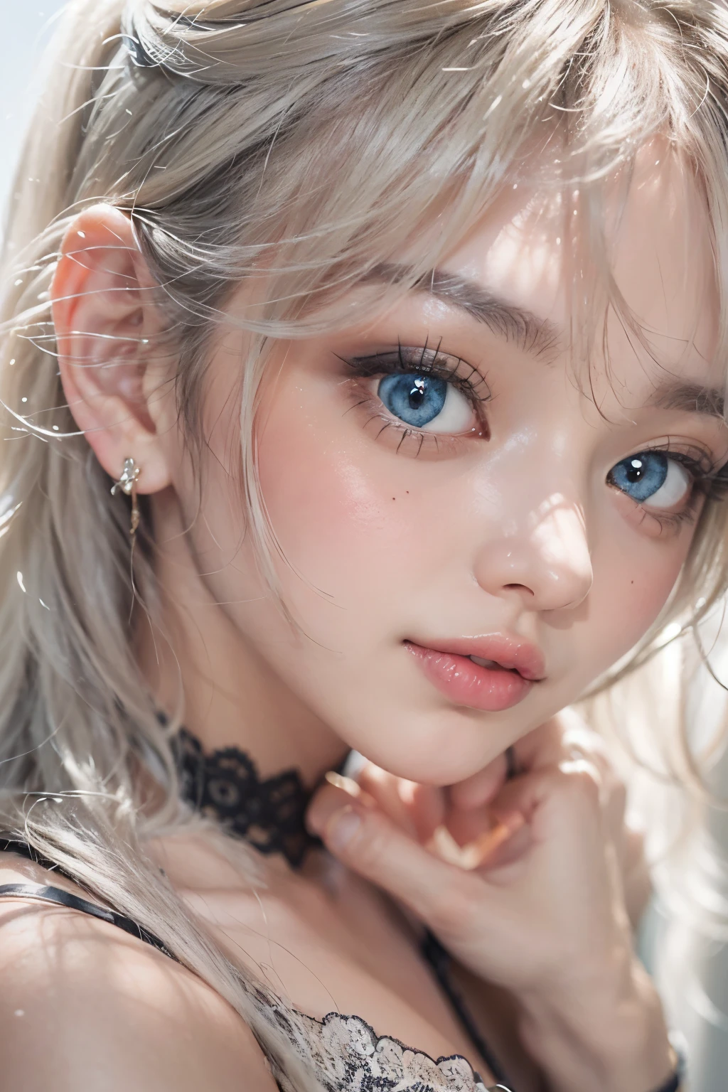 1woman, (Ultra realistic, high res), (highly detailed eyes, highly detailed hair, highly detailed face, highly detailed plump lips), (off shoulder with open breasts), breasts, upper body, caute smile, (best quality:1.4), Raw photo, (realistic, photo-realistic:1.37), professional photography, cinematic light, (fine face: 1.2),fashion model 20 years old, cute, [[[[pure eyes]]]], [[[[closeup]]]], [[[[chest]]]], [[[[neck]]]], [[[[shoulders]]]], perfect eyes, perfect iris, perfect lips, perfect teeth, perfect skin, soft front light, glow, HDR, (muted colors:1.2), Retrato da mulher、white skin、((cabelo Castanho ondas suaves)) Best Blanco Romantico、8k resolution、Frente Illuminada、アメリカの女の子のPortrait、solo、20-year-old、beautiful face、Upper body、medium side cut、Beautiful silver hair、beautiful little face woman, solo,　black theme,　look at the audience,one woman, It&#39;s real, Wolfzan-6500-V1.3, anime、animeスタイル、beautiful diamond eyes、20 year old american girl、braided hair、swimsuit、portrait beautiful detailed woman, very detailedな青い顔, Reality, beautiful narrow blue eyes, huge file size, Super detailed, High resolution, very detailed, highest quality, masterpiece, An illustration, very detailed, ticker, Unite, 8K painting wallpaper, fine, fine details, masterpiece, highest quality, Hvery detailed ticker uniform 8K wallpaper, face light movie lighting、cuteブラウス, dark background, oil, masterpiece, diffused soft film lighting, Portrait, highest quality (perfect face:1.4),stunning girl pictures,(8K and、photorealistic:1.25) 、(lip gloss、eyelashes、shiny face、shiny skin、highest quality、超High resolution、Depth of the bounds written、chromatic aberration、caustic road lighting、natural shading、sexy 1girl, Extremely cute, Amazing face and eyes, (Beautiful lovely smile), (extremely detailed beautiful face), bright and shiny lips, (cute bikini:1.3), (very elaborate lace bra:1.5), smooth skin, super beautiful, attractive, (Best Quality:1.4), (hyper quality), (Ultra-detailed), (hyper-realistic, Photorealsitic:1.37), Authentic skin texture, complex details, extremely detailed CG unified 8k wallpaper, RAW Photos, professional photograpy, Cinematic lighting, coast, sea, palm trees,masterpiece, best quality, high quality, High definition, High quality texture, High quality shadow, high detail, beautiful detailed, finely detailed, extremely detailed cg, detailed texture, a realistic representation of the face, realistic, colorful, delicate, Cinematic Light, sidelighting, Lens Flare, Ray tracing, sharp focus, (intrica