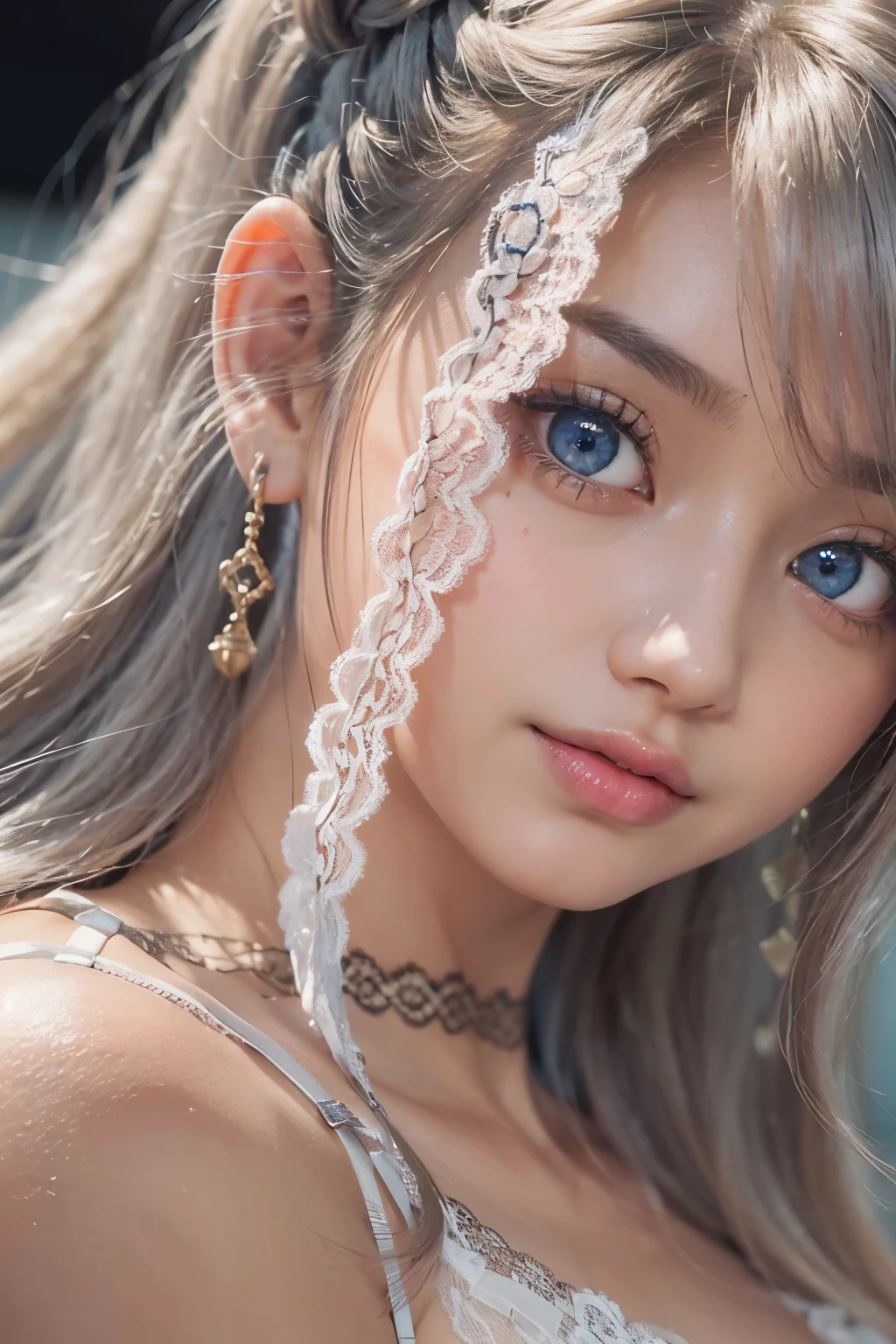 1woman, (Ultra realistic, high res), (highly detailed eyes, highly detailed hair, highly detailed face, highly detailed plump lips), (off shoulder with open breasts), breasts, upper body, caute smile, (best quality:1.4), Raw photo, (realistic, photo-realistic:1.37), professional photography, cinematic light, (fine face: 1.2),fashion model 20 years old, cute, [[[[pure eyes]]]], [[[[closeup]]]], [[[[chest]]]], [[[[neck]]]], [[[[shoulders]]]], perfect eyes, perfect iris, perfect lips, perfect teeth, perfect skin, soft front light, glow, HDR, (muted colors:1.2), Retrato da mulher、white skin、((cabelo Castanho ondas suaves)) Best Blanco Romantico、8k resolution、Frente Illuminada、アメリカの女の子のPortrait、solo、20-year-old、beautiful face、Upper body、medium side cut、beautiful black hair、beautiful little face woman, solo,　black theme,　look at the audience,one woman, It&#39;s real, Wolfzan-6500-V1.3, anime、animeスタイル、beautiful diamond eyes、20 year old american girl、braided hair、swimsuit、portrait beautiful detailed woman, very detailedな青い顔, Reality, beautiful narrow blue eyes, huge file size, Super detailed, High resolution, very detailed, highest quality, masterpiece, An illustration, very detailed, ticker, Unite, 8K painting wallpaper, fine, fine details, masterpiece, highest quality, Hvery detailed ticker uniform 8K wallpaper, face light movie lighting、cuteブラウス, dark background, oil, masterpiece, diffused soft film lighting, Portrait, highest quality (perfect face:1.4),stunning girl pictures,(8K and、photorealistic:1.25) 、(lip gloss、eyelashes、shiny face、shiny skin、highest quality、超High resolution、Depth of the bounds written、chromatic aberration、caustic road lighting、natural shading、sexy 1girl, Extremely cute, Amazing face and eyes, (Beautiful lovely smile), (extremely detailed beautiful face), bright and shiny lips, (cute bikini:1.3), (very elaborate lace bra:1.5), smooth skin, super beautiful, attractive, (Best Quality:1.4), (hyper quality), (Ultra-detailed), (hyper-realistic, Photorealsitic:1.37), Authentic skin texture, complex details, extremely detailed CG unified 8k wallpaper, RAW Photos, professional photograpy, Cinematic lighting, coast, sea, palm trees,masterpiece, best quality, high quality, High definition, High quality texture, High quality shadow, high detail, beautiful detailed, finely detailed, extremely detailed cg, detailed texture, a realistic representation of the face, realistic, colorful, delicate, Cinematic Light, sidelighting, Lens Flare, Ray tracing, sharp focus, (intrica