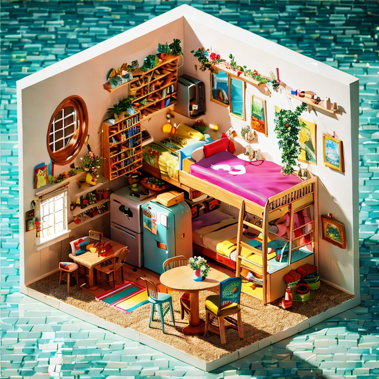 等距风格室内场景-Isometric interior scene16 v1.0