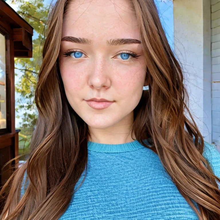 (masterpiece, best quality:1.2), 1girl, solo, Realistic, 18 year old, Blue-grey eyes, realistic hair strands and fit body.