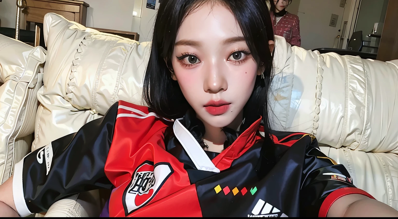 Mujer arafed con pelo largo y negro y camisa blanca., ulzzang, she has black hair con flequillo, long black hair con flequillo, long hair con flequillo, cabello con flequillo ?????, long dark hair con flequillo, con flequillo, pelo largo con flequillo completo, neat hair con flequillo, cabello con flequillo blanco, jinyoung shin, cruel korean gothic girl, muchacha coreana