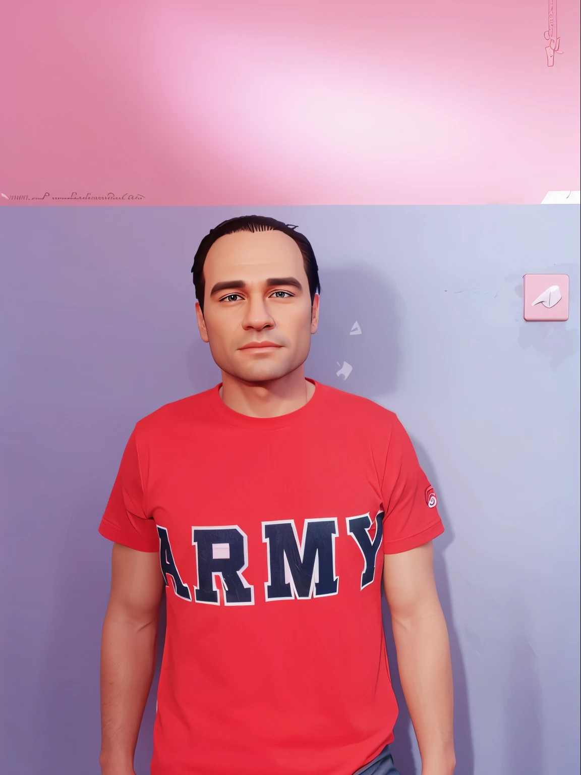 Animation 3D. Caricature realistic