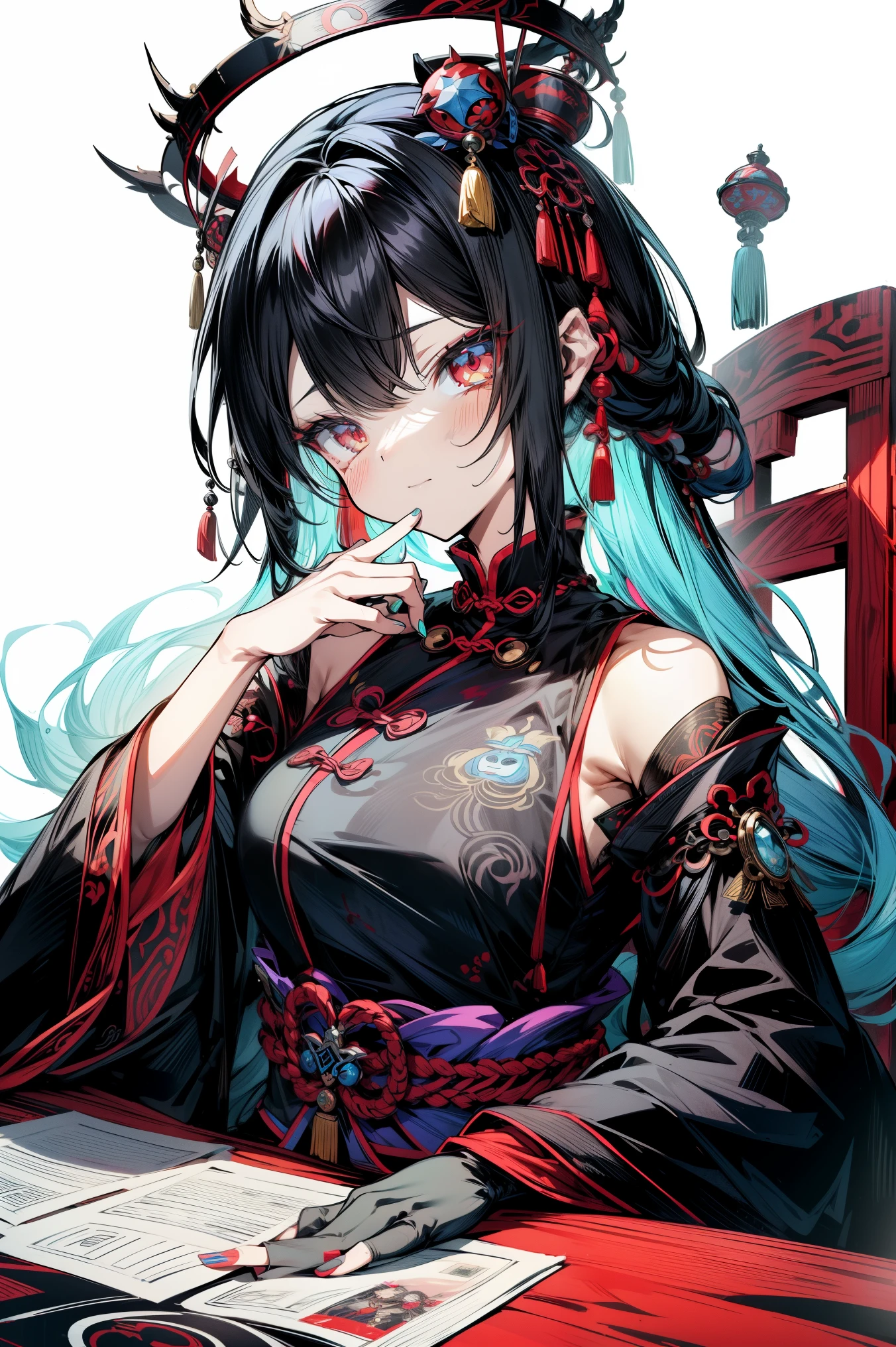 (Masterpiece, Best Quality: 1.2), Traditional Chinese Ink Painting, A Cute 20 Year Old Sexy Woman, Saggy Breasts and Lace Skirt, Sexy White Lace, Oversized Dress: 1.5, Sofa, Ultra-detailed Face, Detailed Eyes, Double Eyelids, SFW: 1.5, Evil Smile: 1.4, Emphasis on Slender Abs: 1.3, (Upper Skirt: 1.5), NSFW