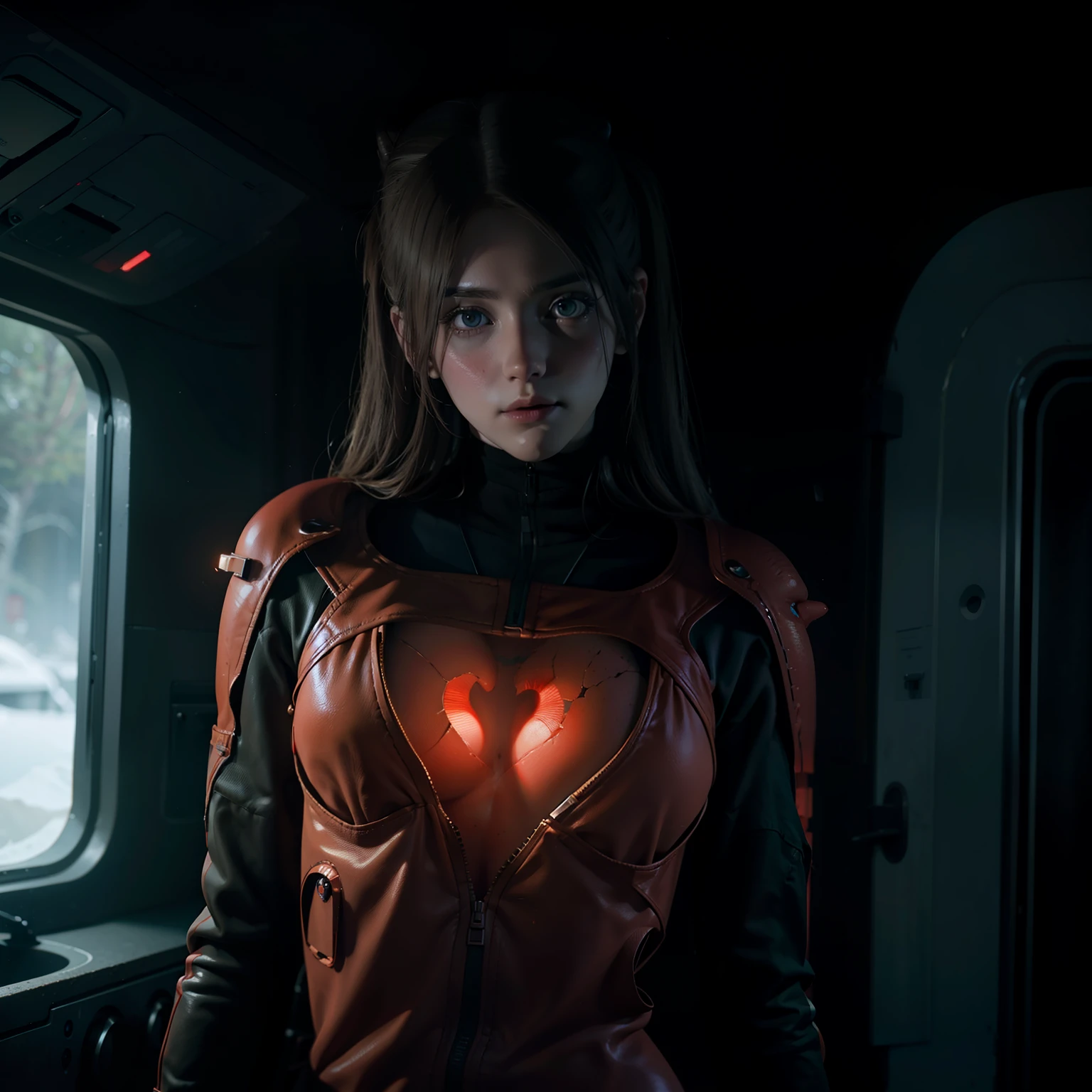 un corazon humano, Internal organs, Realistic octane rendering cinematic lighting ultra detailed horror mood 8K
