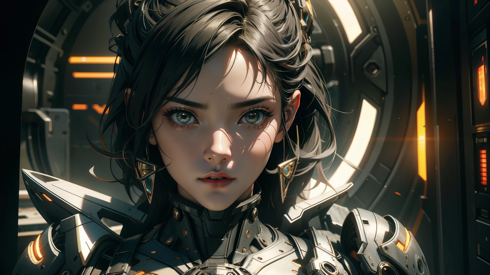 1 girl, solo, ((Best quality)), ((masterpiece)), (detailed:1.4), 3D, an image of a beautiful cyberpunk female,HDR (High Dynamic Range),Ray Tracing,NVIDIA RTX,Super-Resolution,Unreal 5,Subsurface scattering,PBR Texturing,Post-processing,Anisotropic Filtering,Depth-of-field,Maximum clarity and sharpness,Multi-layered textures,Albedo and Specular maps,Surface shading,Accurate simulation of light-material interaction,Perfect proportions,Octane Render,Two-tone lighting,Wide aperture,Low ISO,White balance,Rule of thirds,8K RAW,