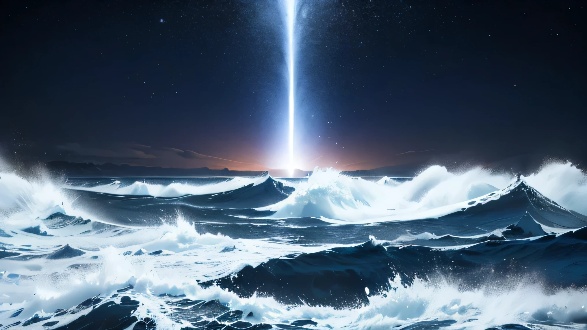 It all started with a series of asteroid impacts in the Pacific Ocean. These impacts triggered a chain of underwater events, triggering the awakening of underwater volcanoes and the release of enormous amounts of energy. Giant waves began to form, spreading rapidly across the oceans.