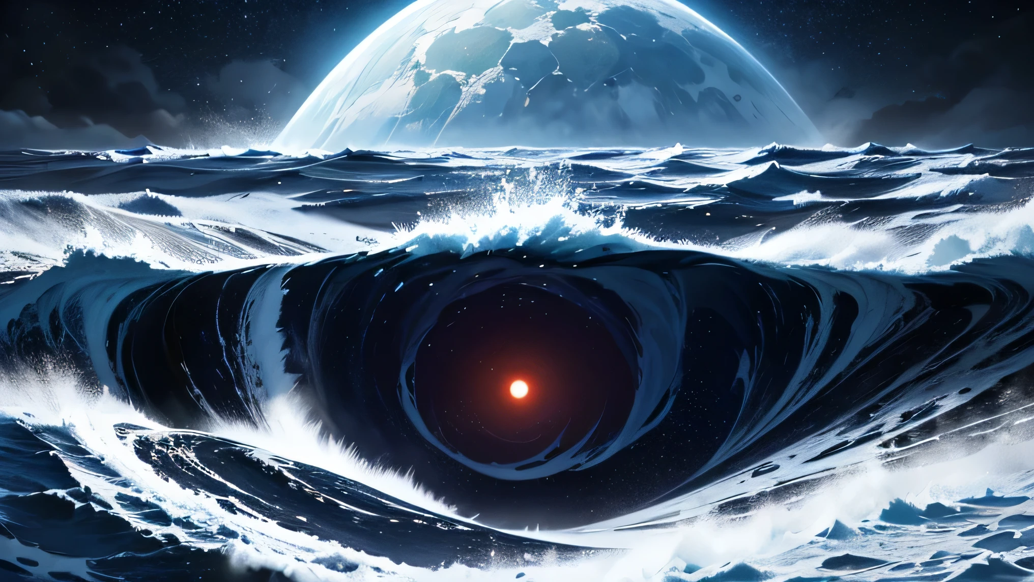 It all started with a series of asteroid impacts in the Pacific Ocean. These impacts triggered a chain of underwater events, triggering the awakening of underwater volcanoes and the release of enormous amounts of energy. Giant waves began to form, spreading rapidly across the oceans.