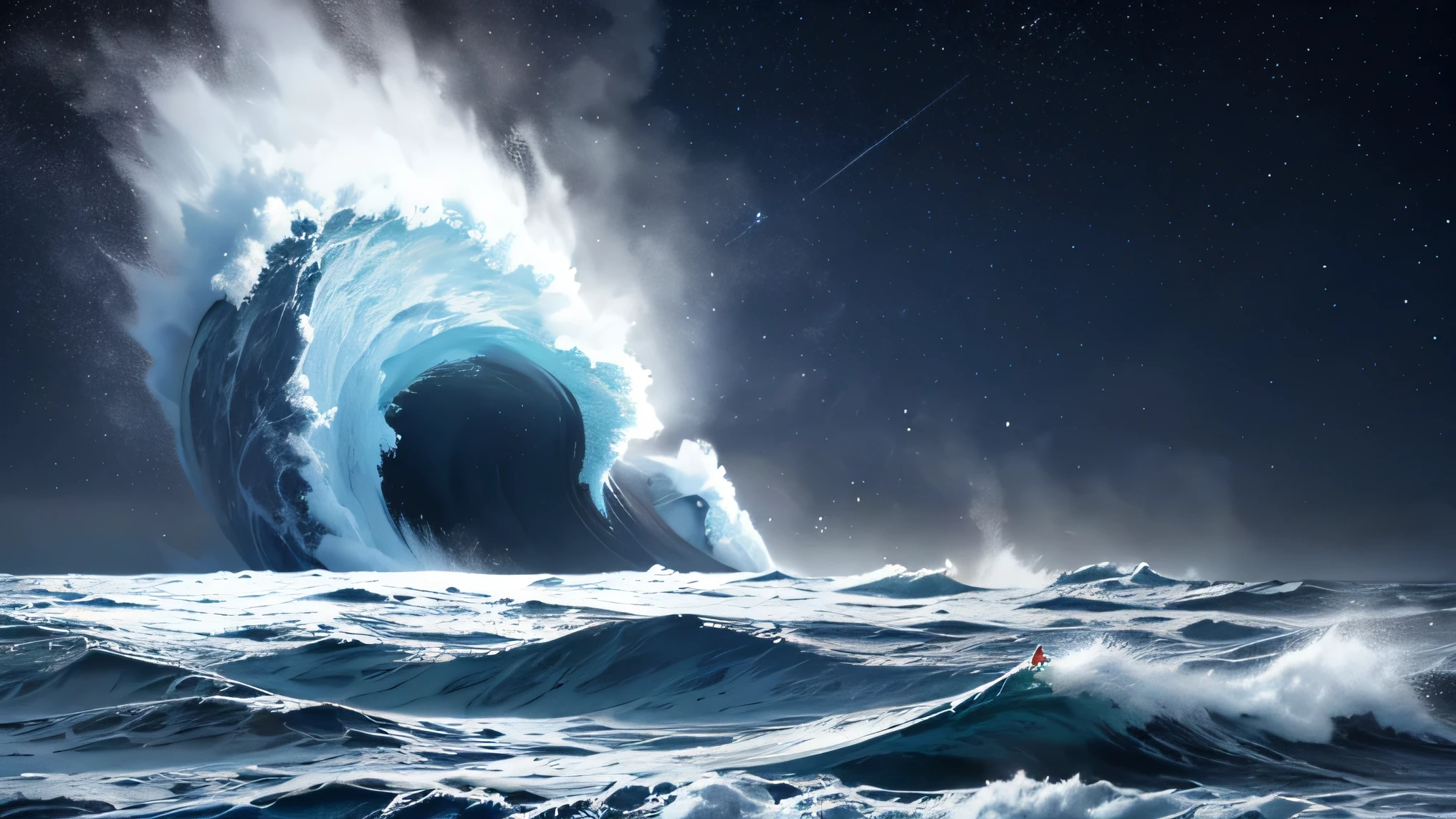 The first tsunami hit the Pacific coasts, devastating coastal cities and triggering mass evacuations. While the world was still trying to recover from this initial disaster, subsequent cosmic events intensified the frequency and magnitude of tsunamis. Giant waves hit all major oceans, causing destruction along coasts and islands.