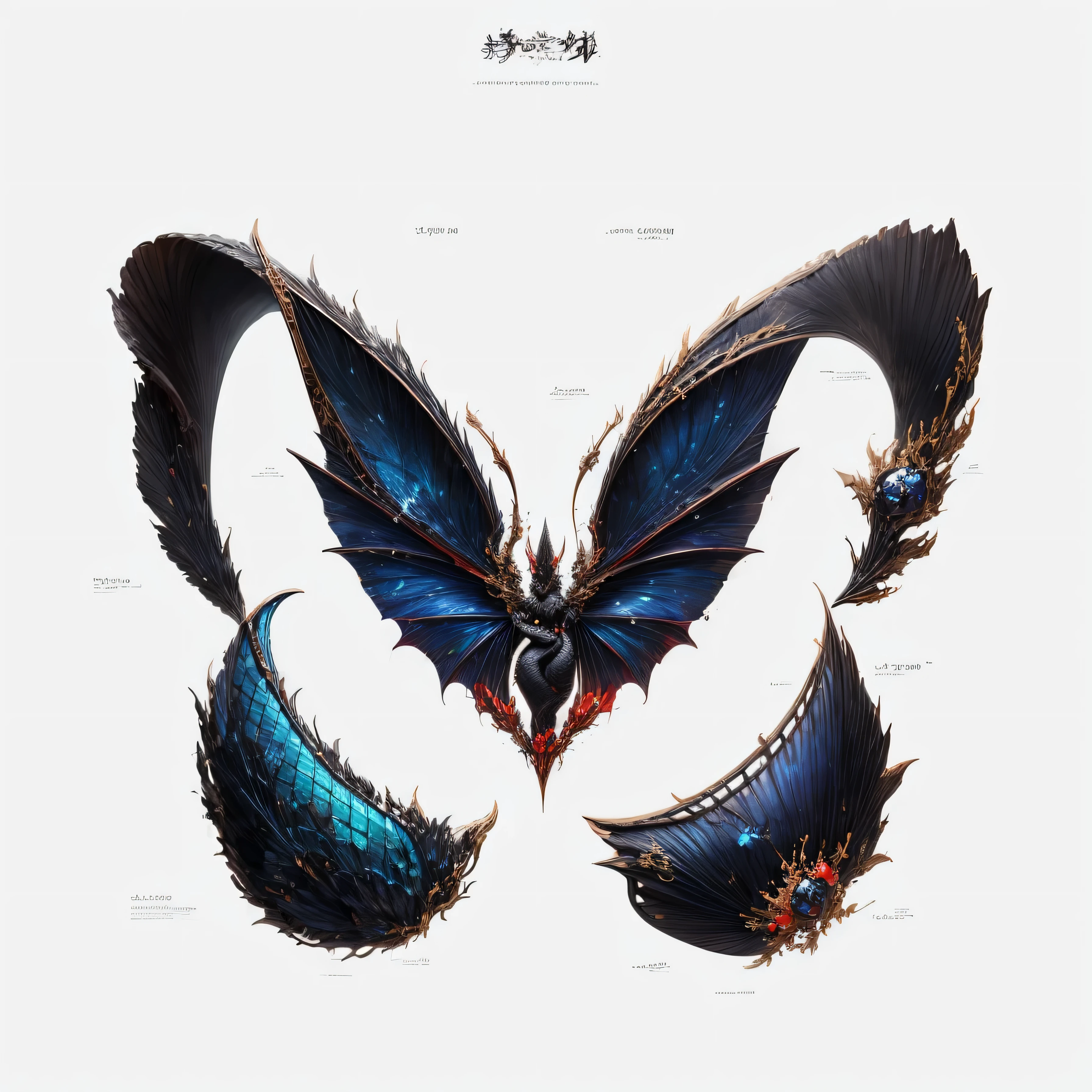 black dragon element,dragon wing elements,dragon scale,red dragon eye,snake element