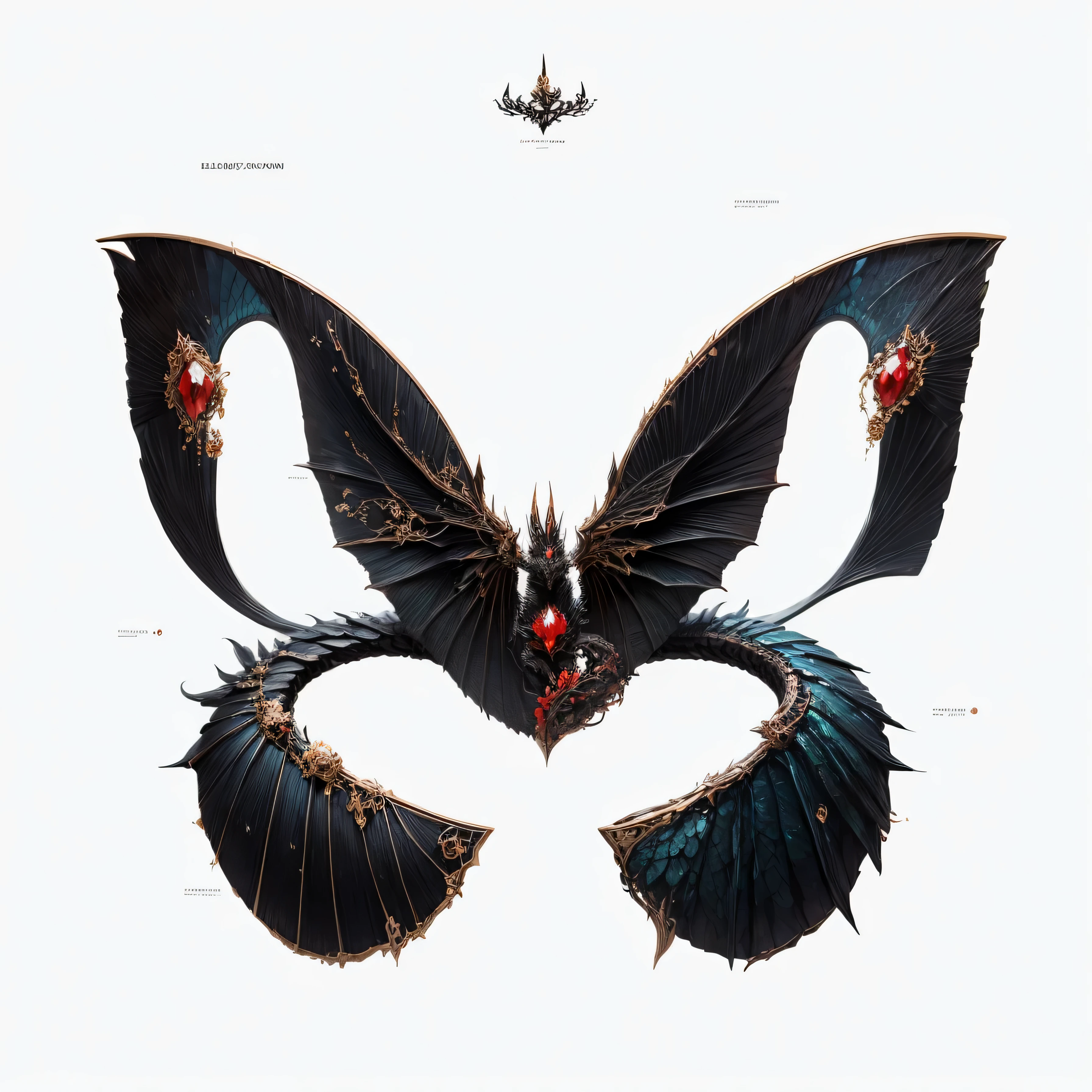 black dragon element,dragon wing elements,dragon scale,red dragon eye,snake element