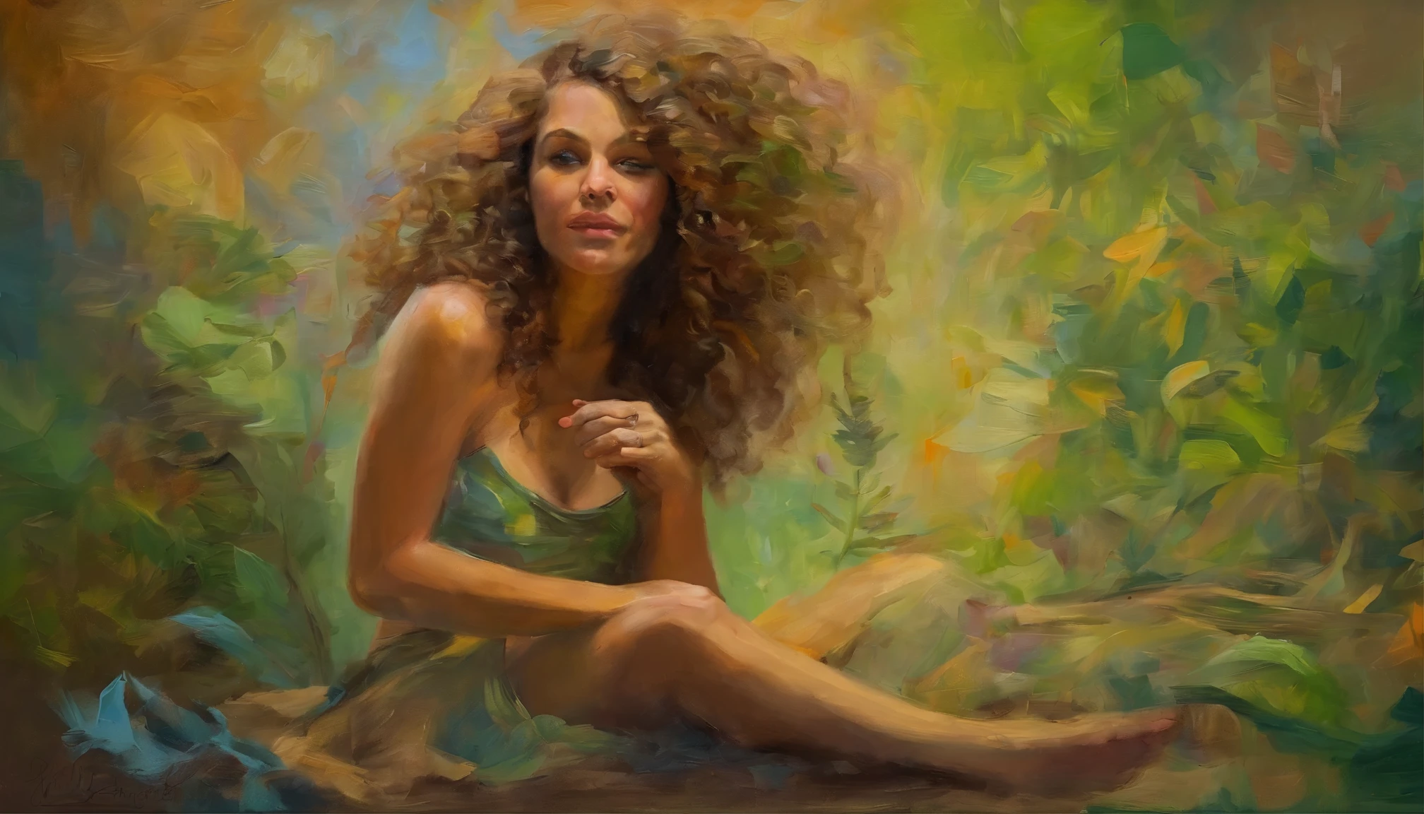 A stoner princess, brown curly hair, green eyes, hot as fuck, a setting of a scene, age 21 a women, skirts, marijuana everywhere. Texas