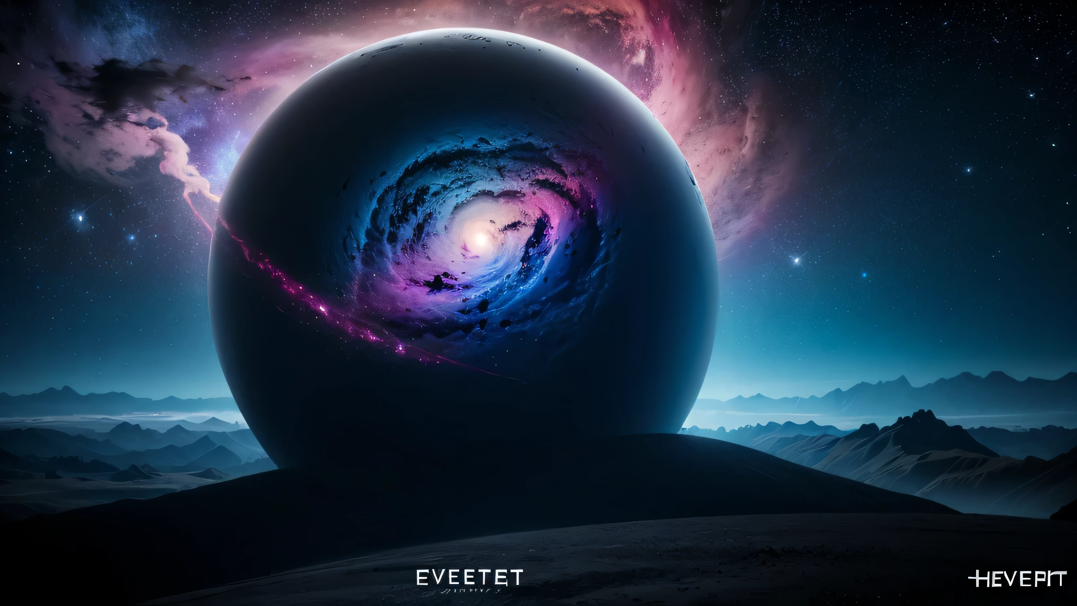 eveart，spaceship，planet，space，nebula，dark