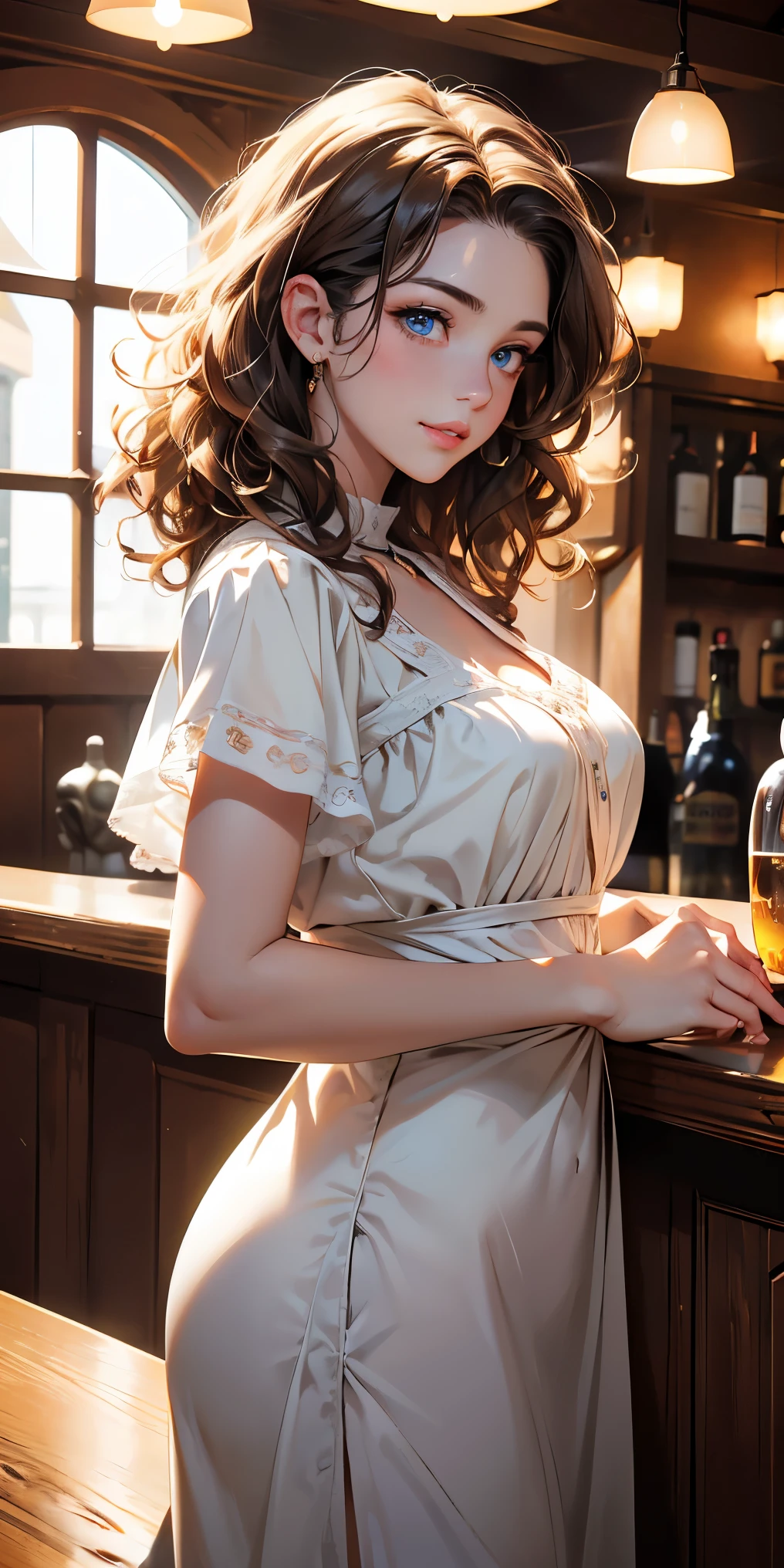 Create an image of a beautiful woman passing perfume --auto --s2