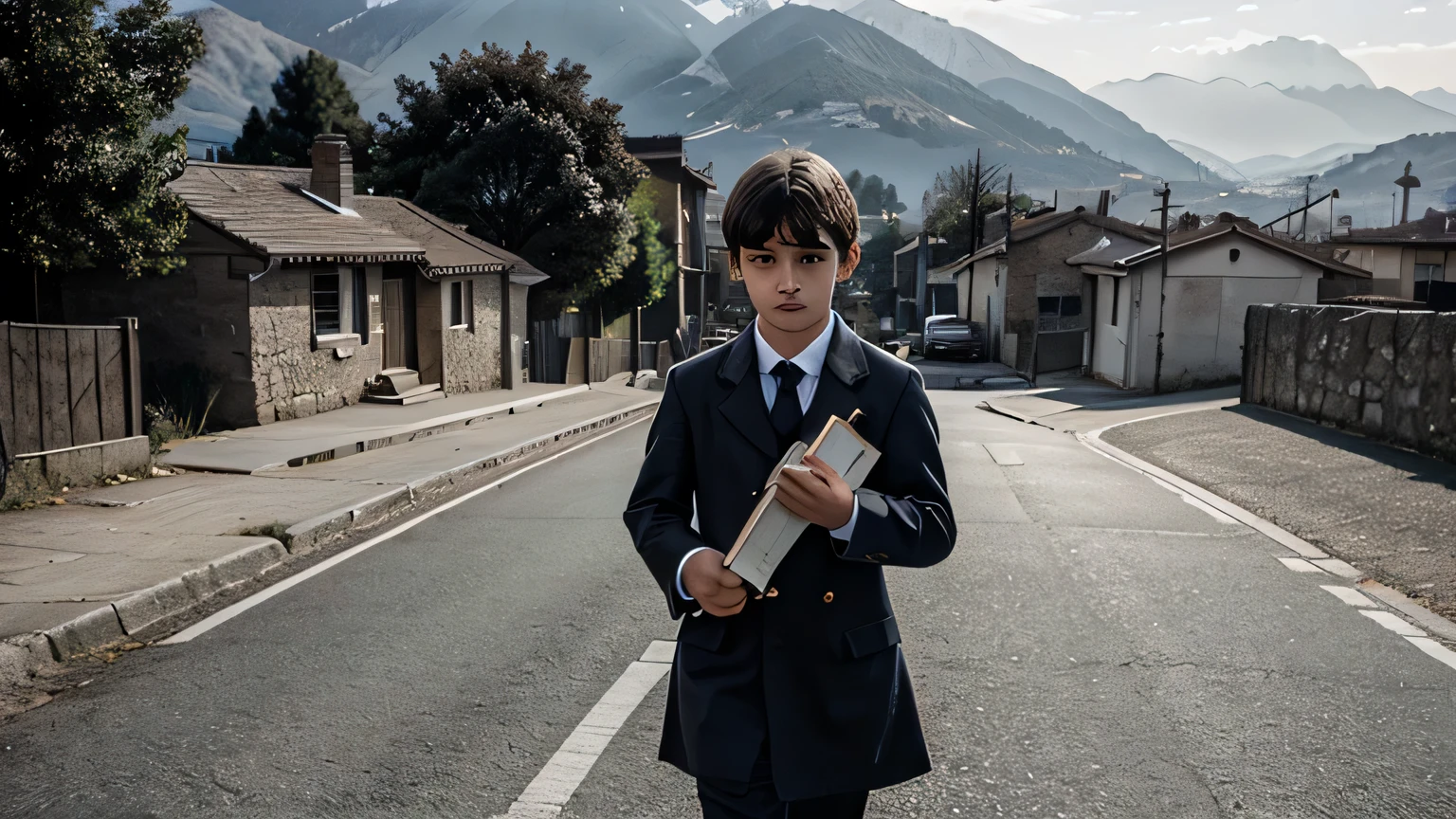 boy escaping from school, School, rebellious boy, portada de boy escaping from school