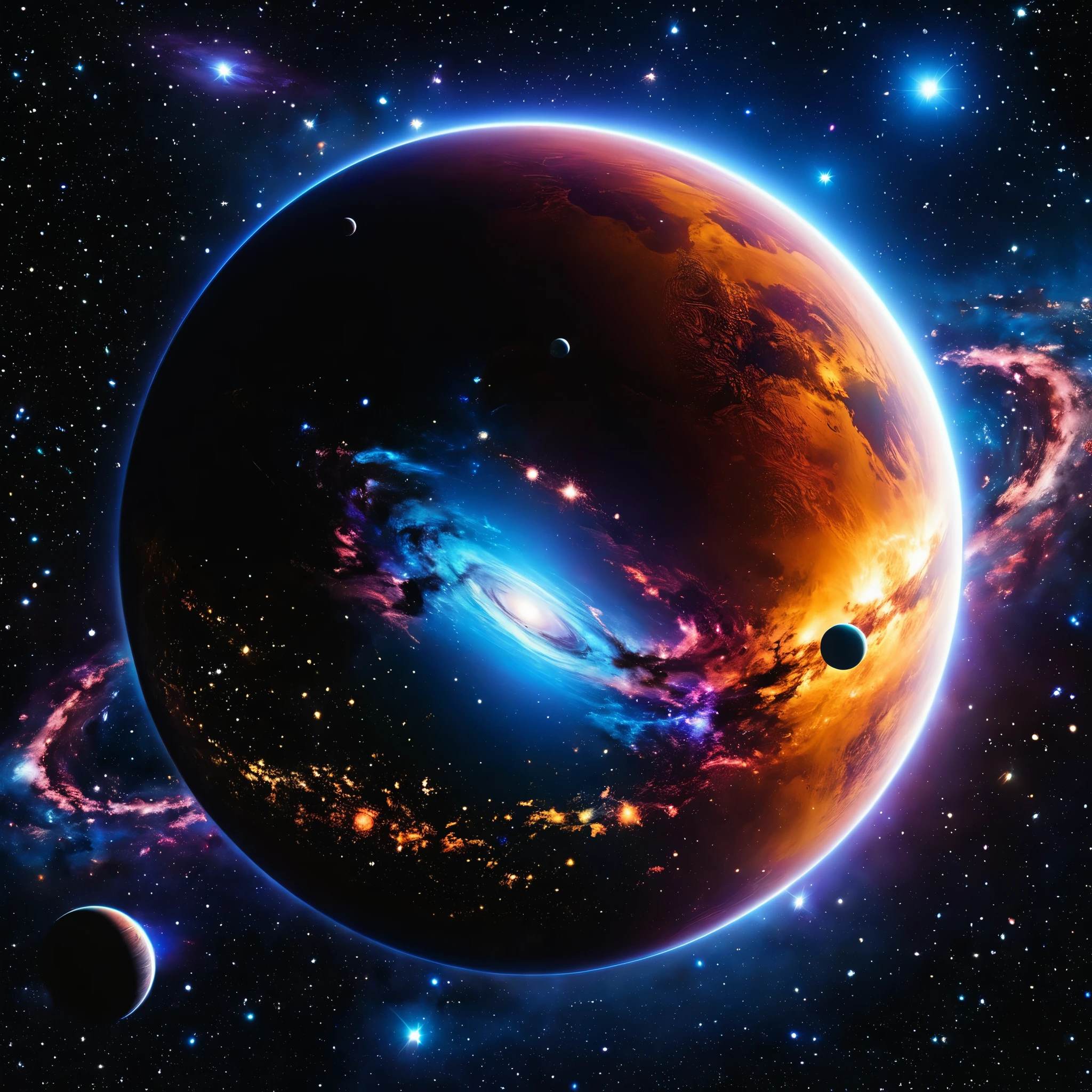 (best quality,4k,highres,masterpiece:1.2),ultra-detailed,realistic,celestial event,galactic proportions,stars aligning,planets aligning,mesmerizing dance,cosmic beauty,colorful nebulas,distant galaxies,glowing celestial bodies,astronomical wonder,extraordinary spectacle,interstellar magic,celestial harmony,ethereal light,deep space exploration, stunning visuals,shimmering constellations,stellar motion,fantastical celestial ballet,otherworldly symphony, cosmic energy, celestial orchestra,harmonious alignment, breathtaking display,celestial choreography, celestial magic, heavenly enchantment,radiant universe,spectacular interplanetary performance,celestial stage,supernatural grandeur,cosmic phenomenon,surreal beauty,cosmic rhythm,cosmic symphony,celestial drama,celestial tapestry, mesmerizing spectacle