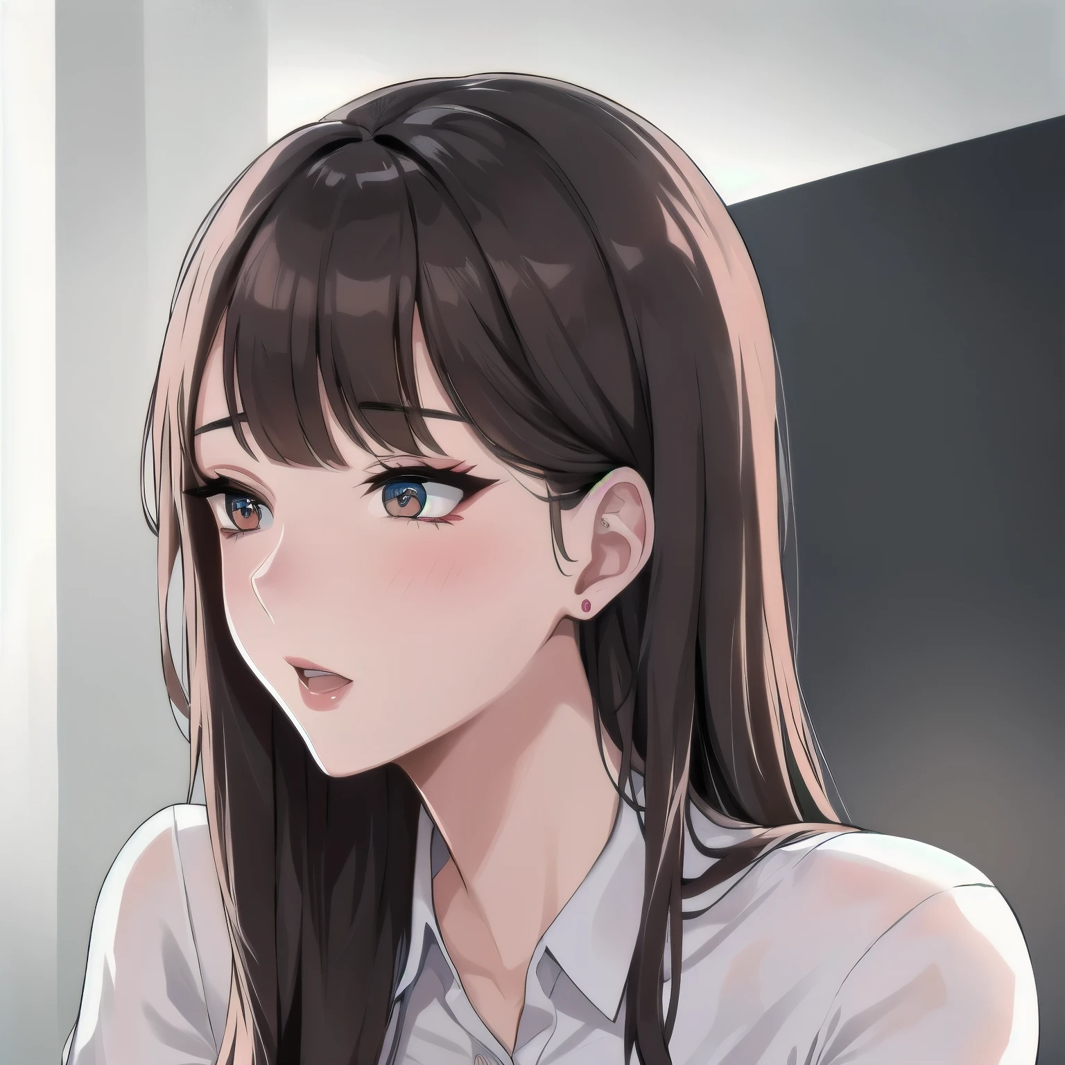Adult face, deepthroat 