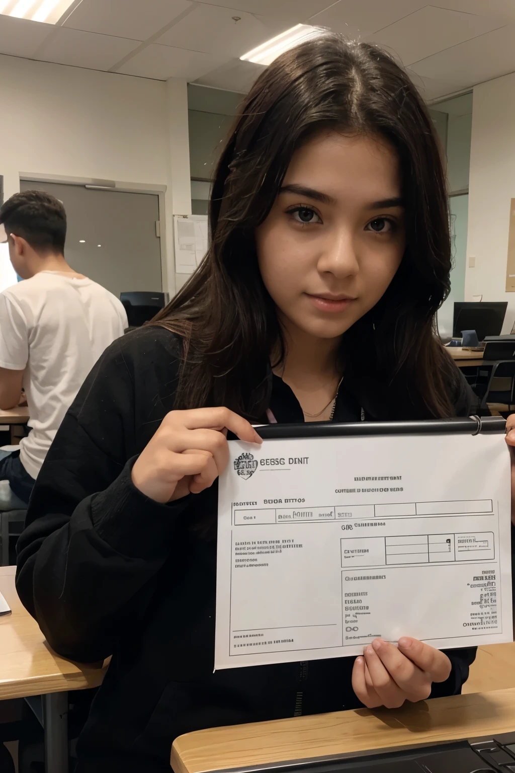 images of student registration form screens with lots of information and student report card screens with grade details and statistics graphs about their skills