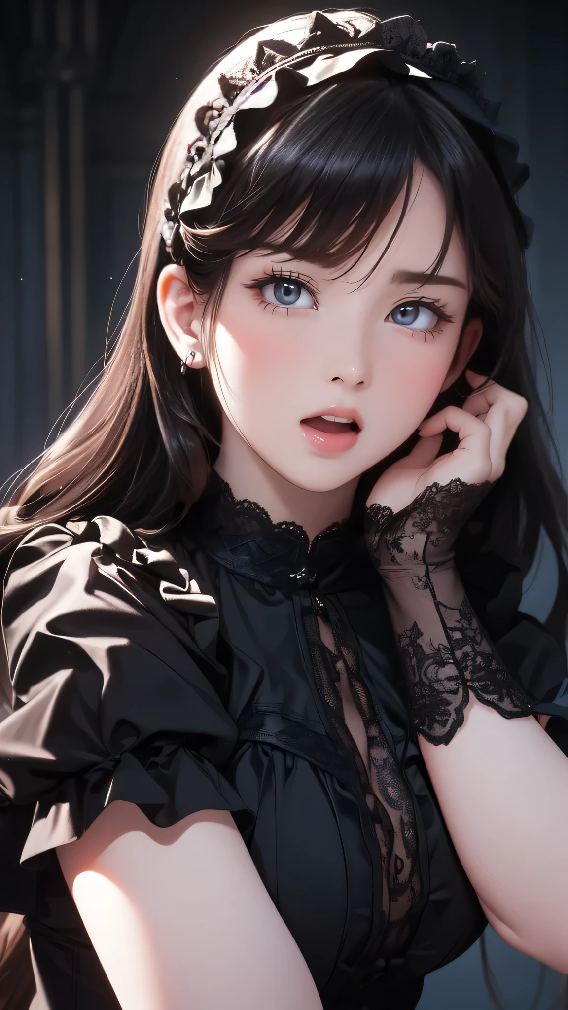 random porn poses,Gothic Lolita,(fantasy art,best image quality,(8k),Super realistic,最high quality, high quality, High resolution, high quality texture,high detail,beautiful,Detailed,Very detailed CG,detailed texture,realistic expression of face,masterpiece,sense of presence,dynamic,bold)